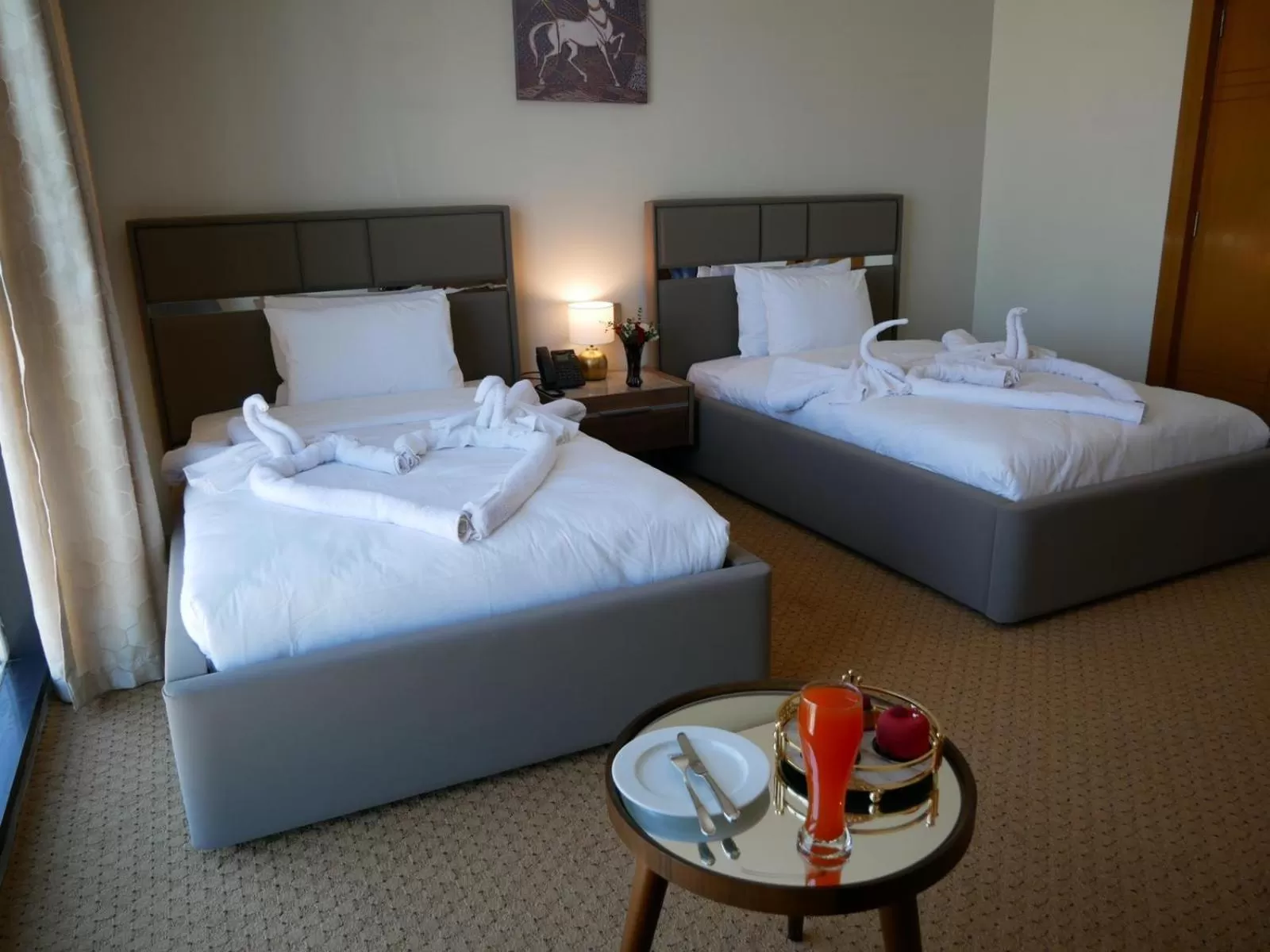 Bed in Panorama Hotel Kuwait