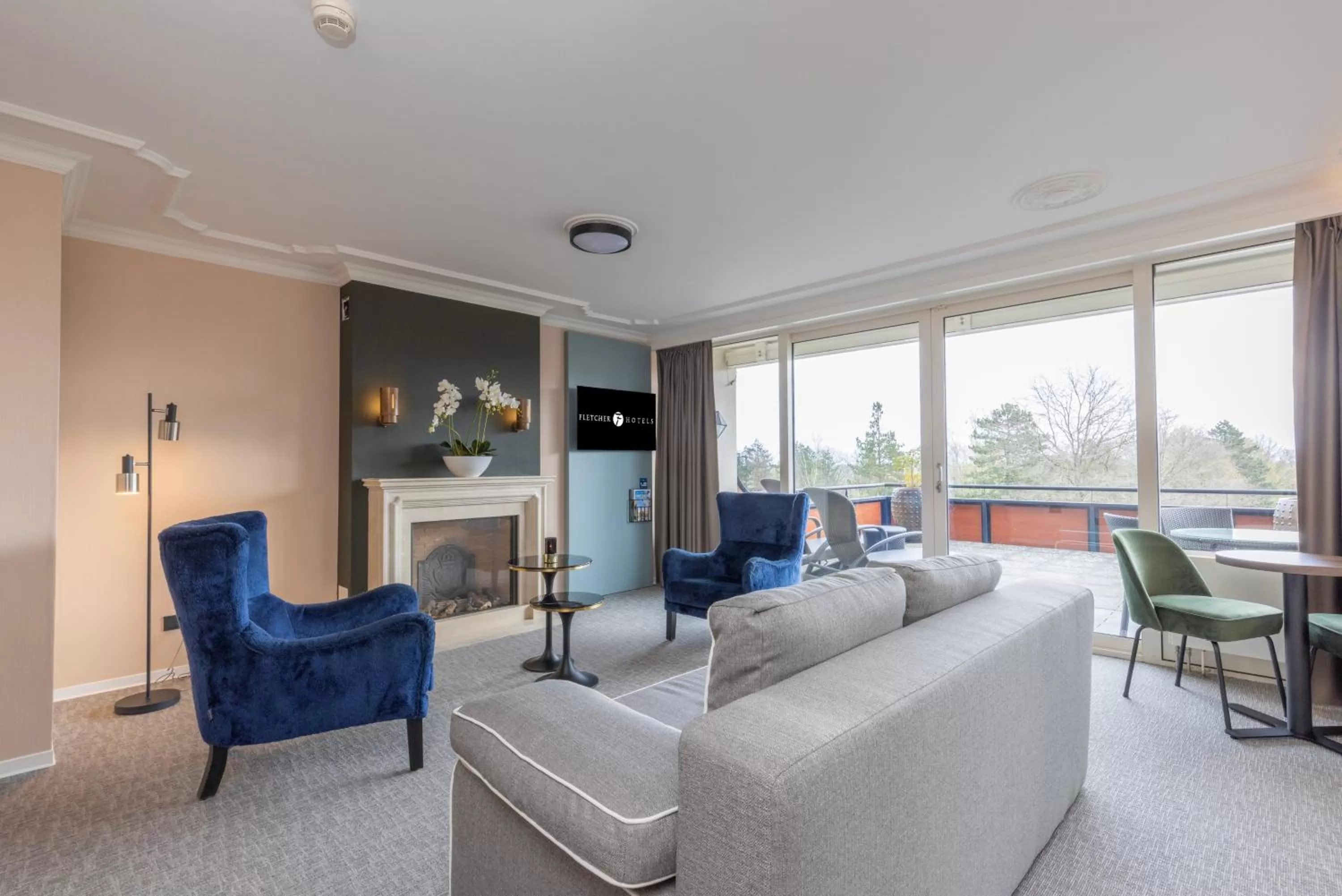 Living room in Fletcher Familiehotel De Hunzebergen