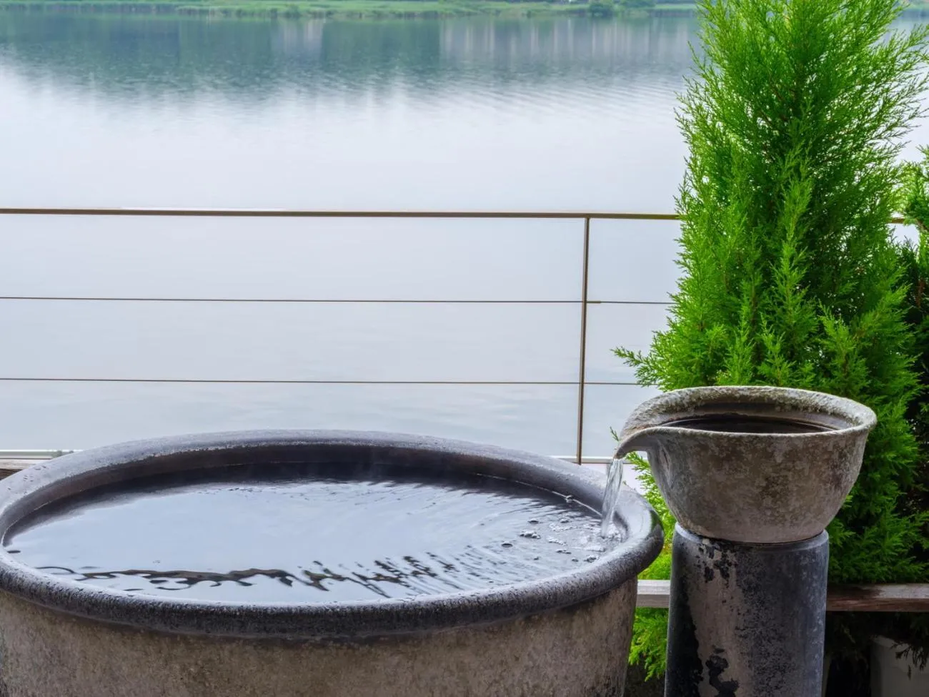 Open Air Bath in APA Hotel & Resort Kaga Katayamazu Onsen Kasuikyo