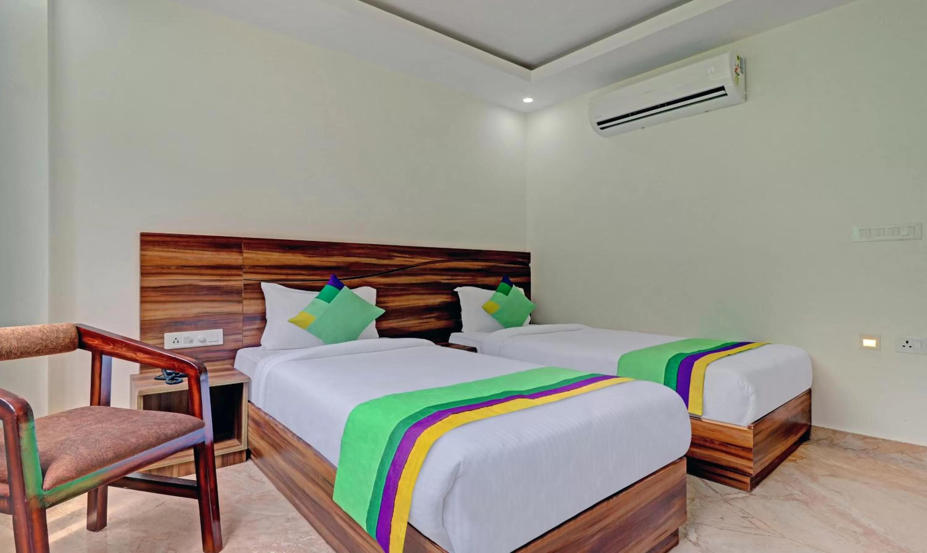 Bed in Hotel Hidden Delight Rishikesh