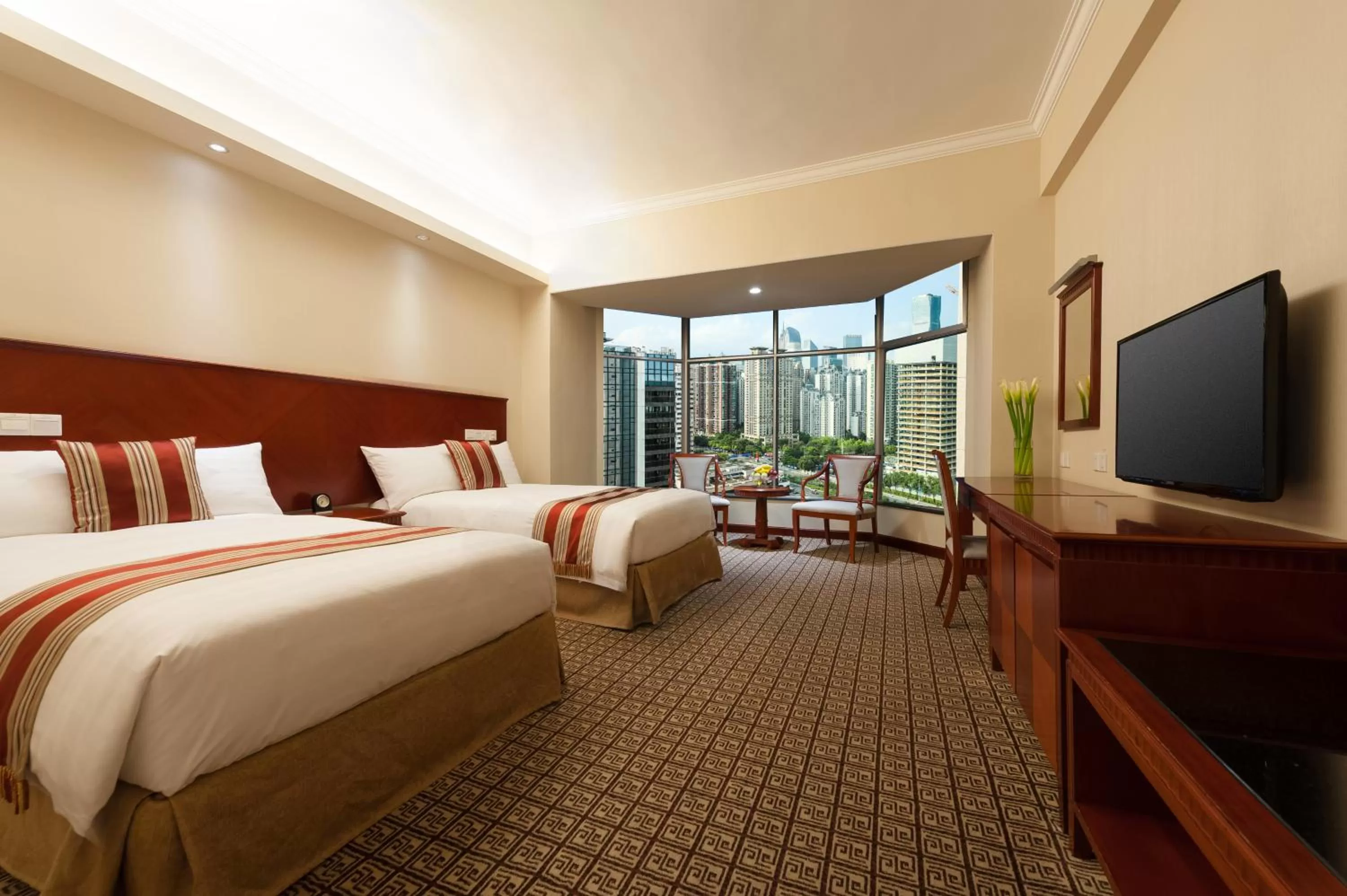 Bed in Ramada by Wyndham Pearl Guangzhou-Canton Fair Free Shuttle Bus