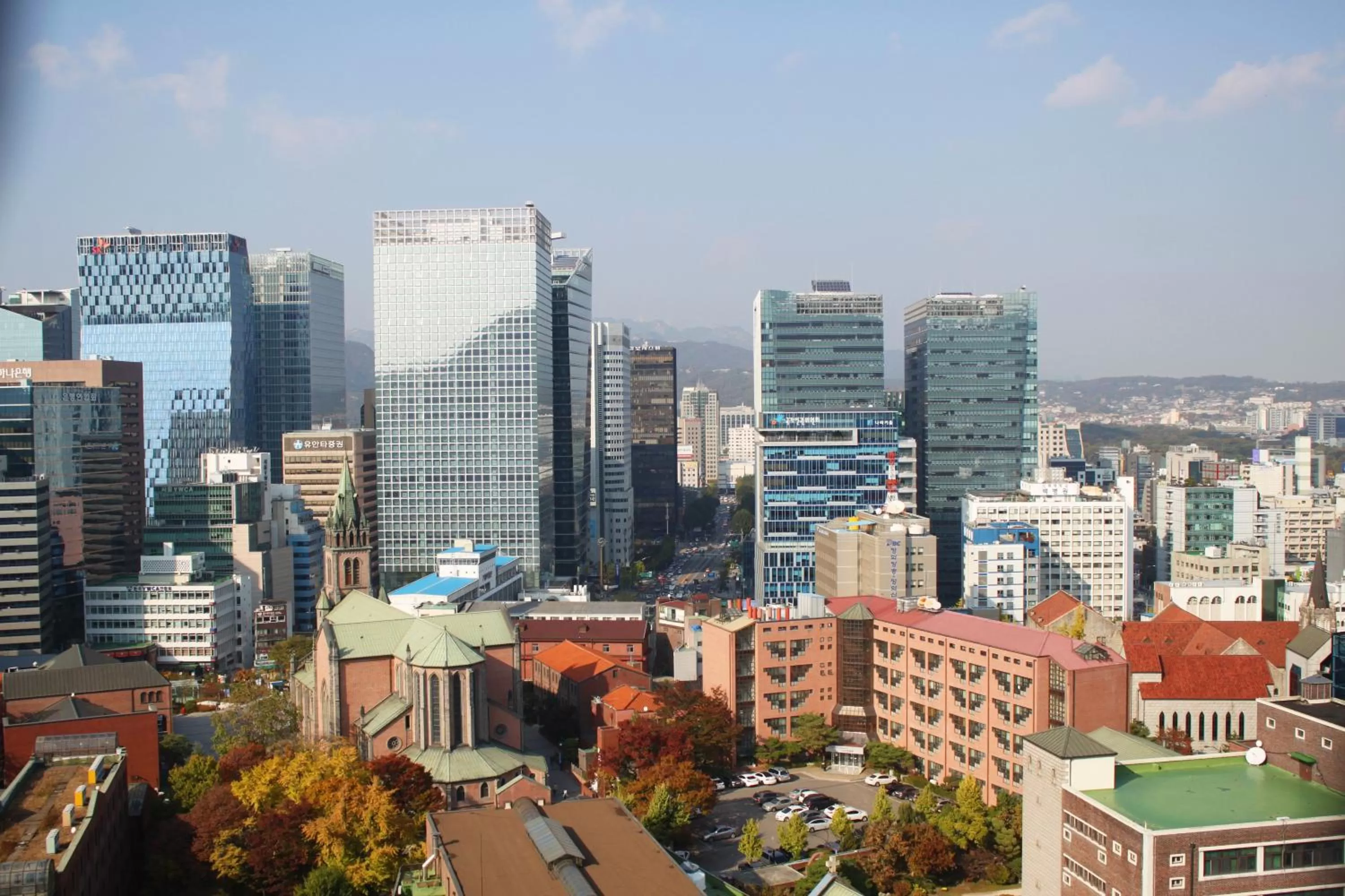 City view in Sejong Hotel Seoul Myeongdong