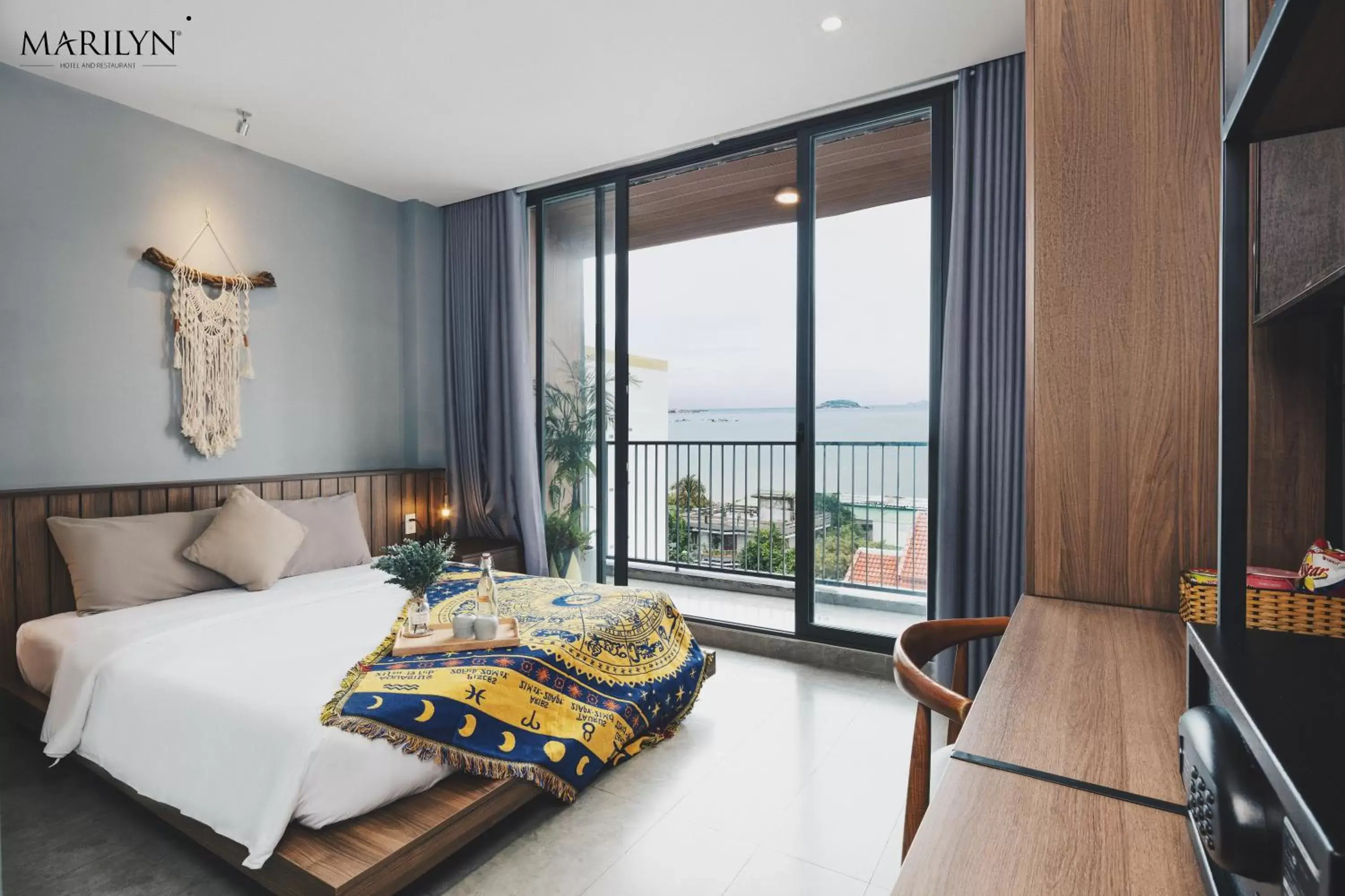 Sea View Balcony Studio, 01 King Bed in Marilyn Boutique Hotel Nha Trang Sea View Balcony Studio, 01 King Bed in Marilyn Boutique Hotel Nha Trang