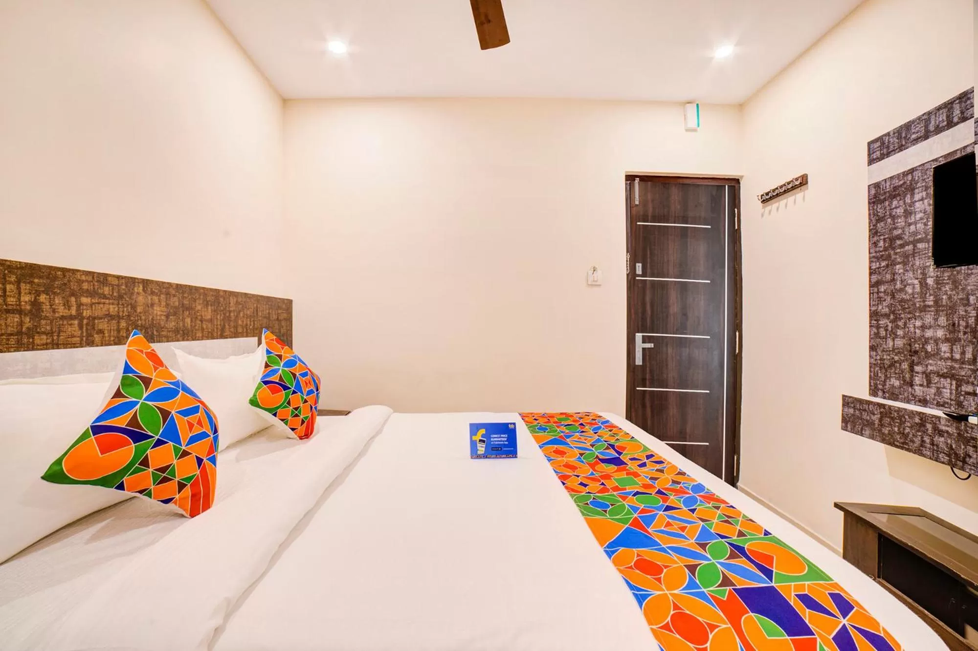 Bedroom, Bed in FabHotel Spark Inn Dwarakanagar