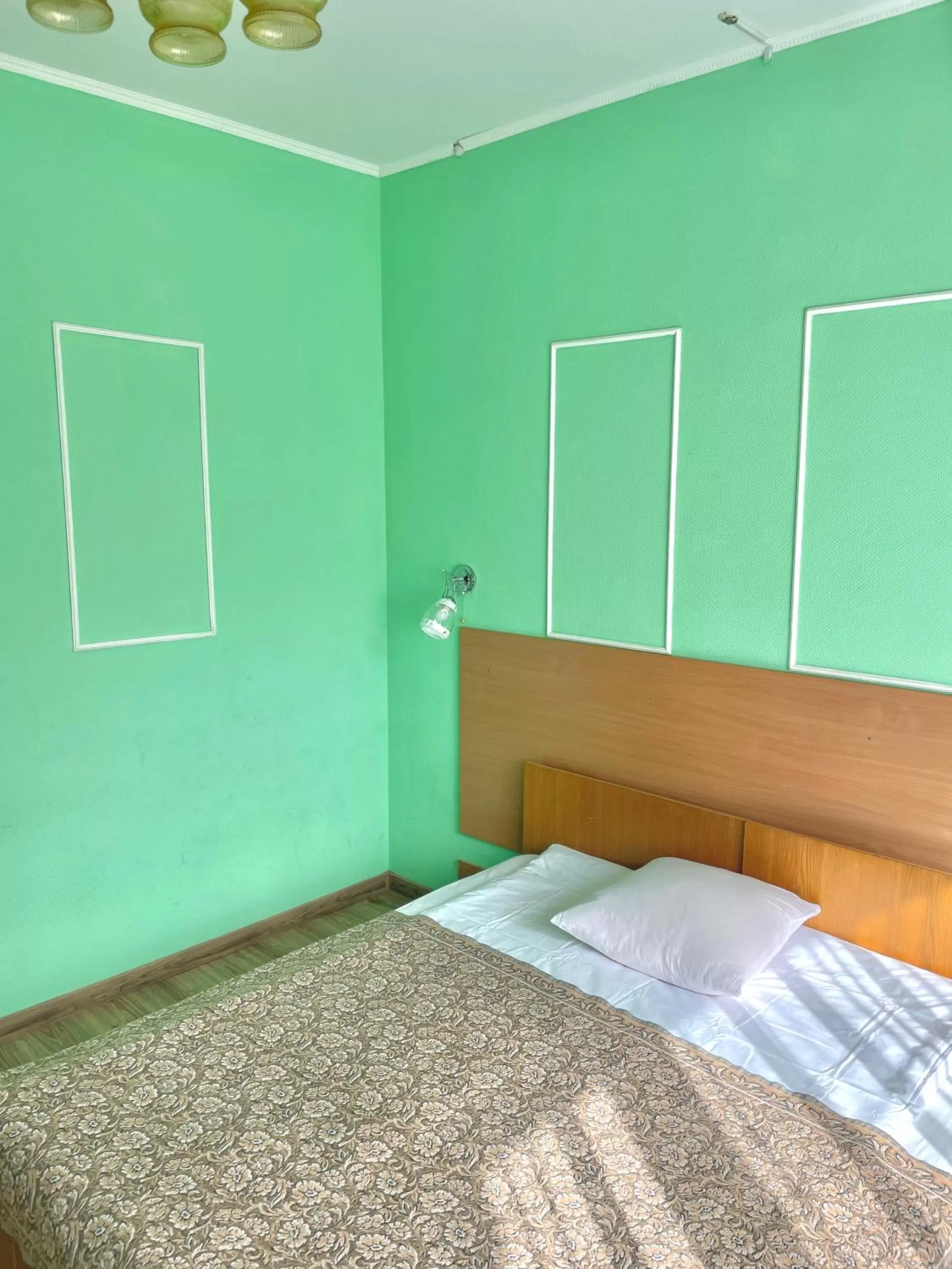 Bed in Hotel Prydesnyansky