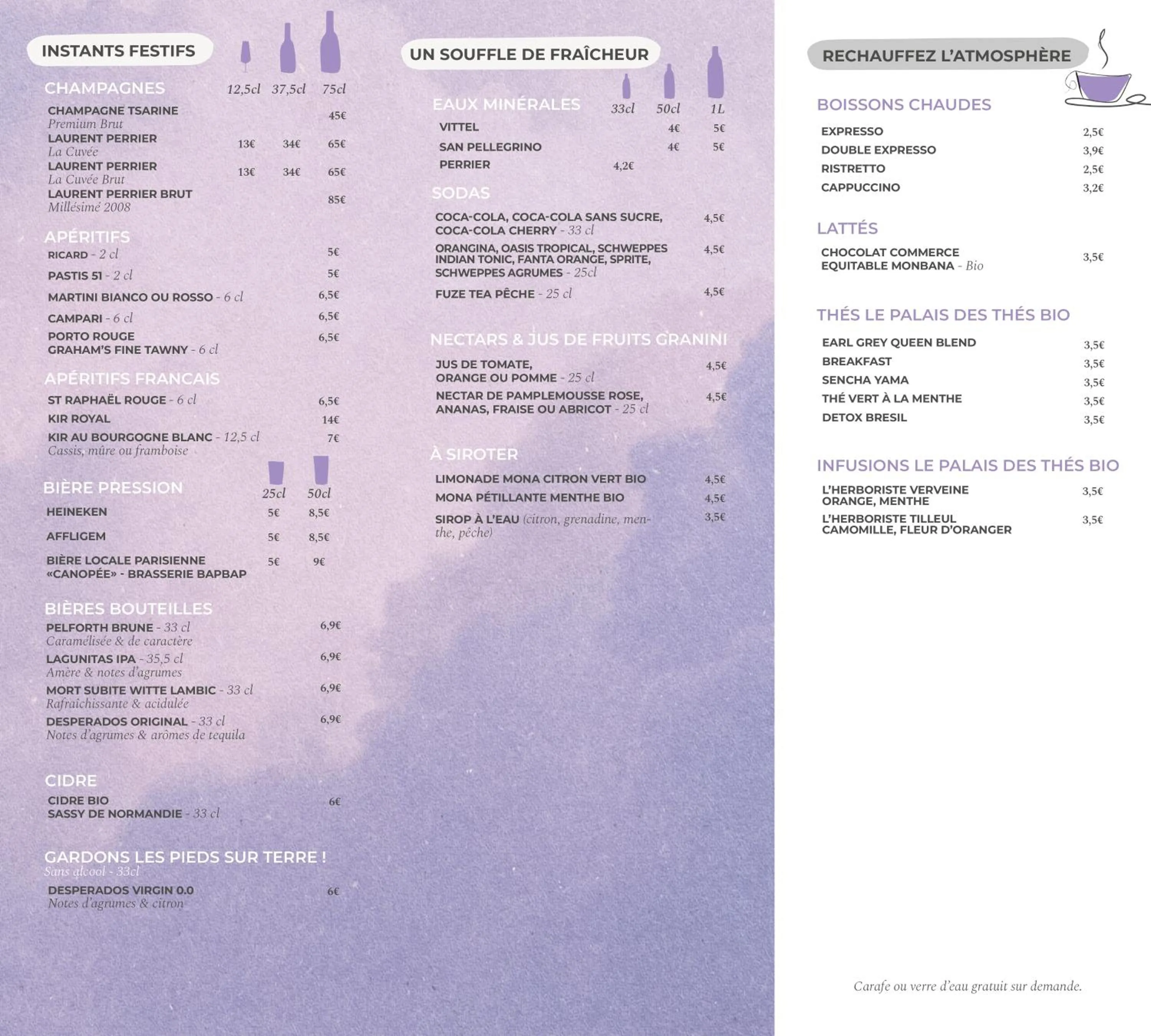 Restaurant/places to eat in Mercure Paris Porte d'Orleans