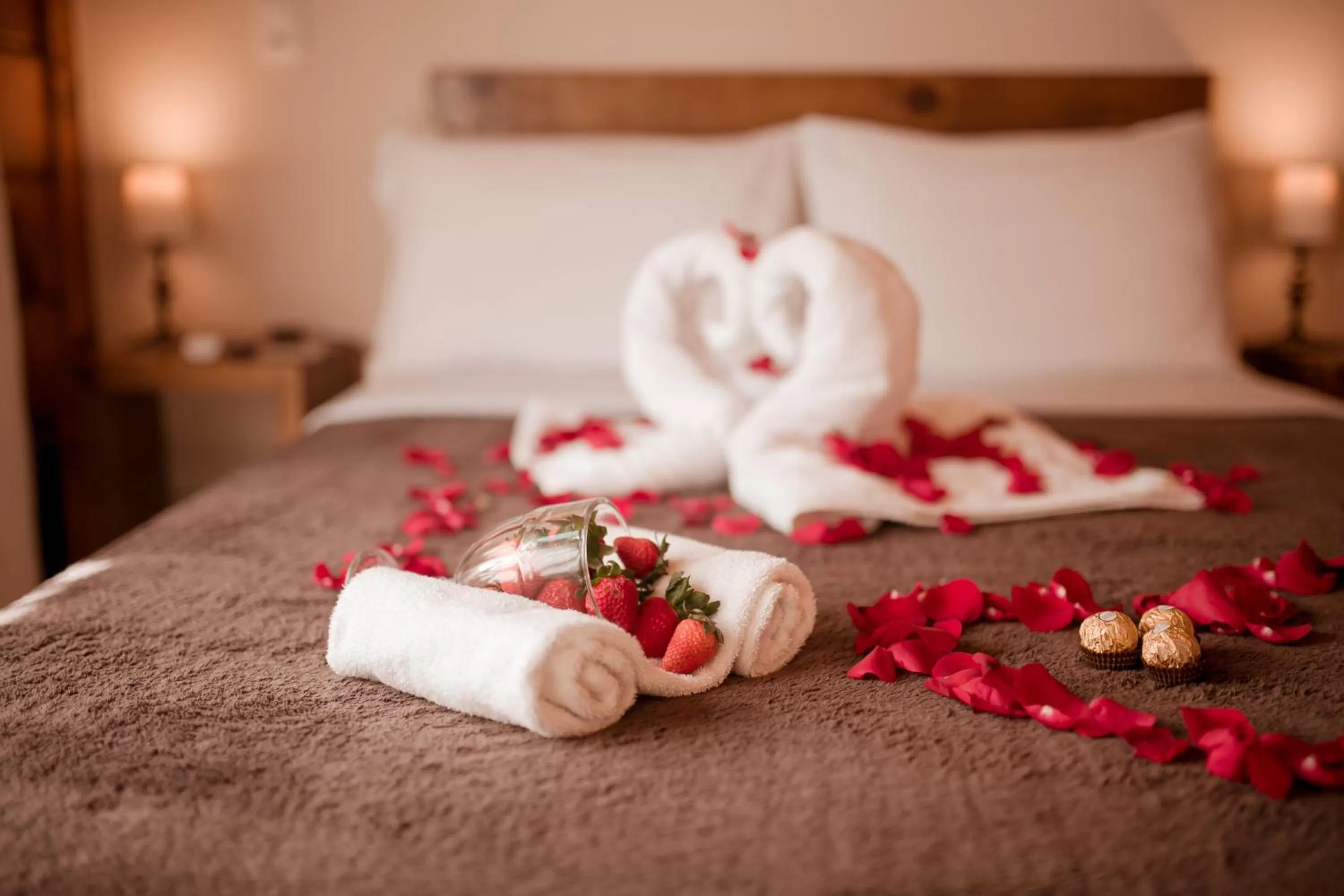 Bed in Pousada Charm Canela