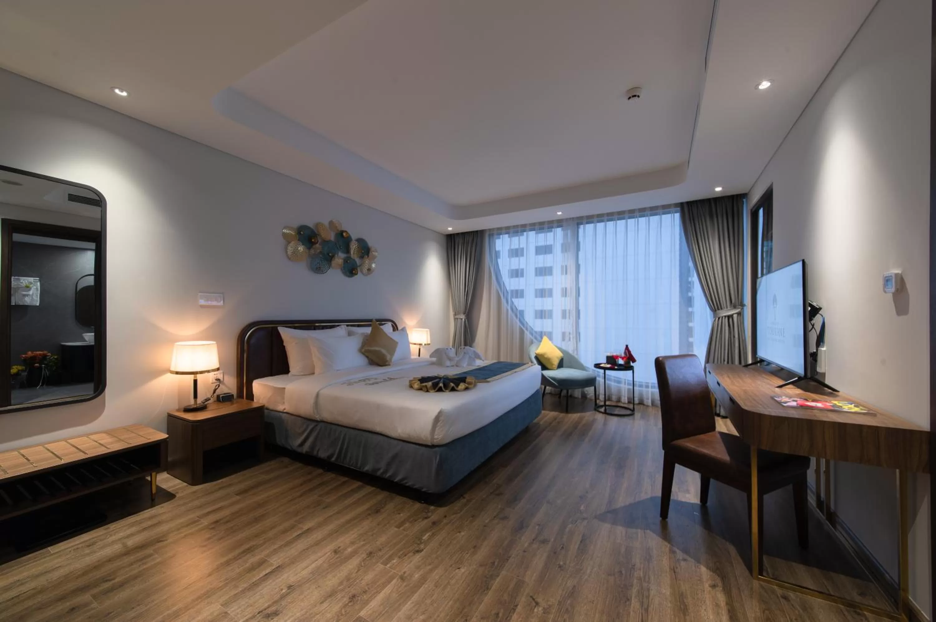 Bed in Grand Tourane Nha Trang Hotel