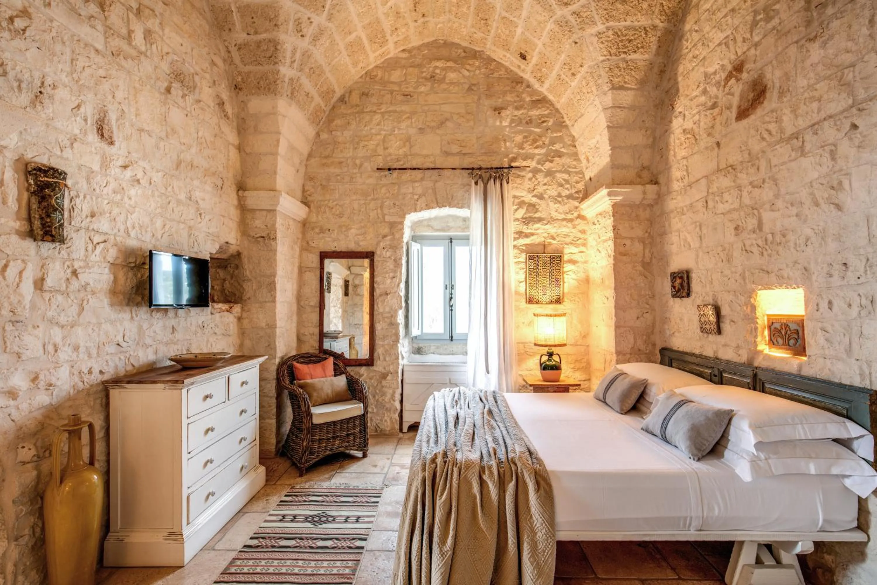 Bed in Masseria Cervarolo