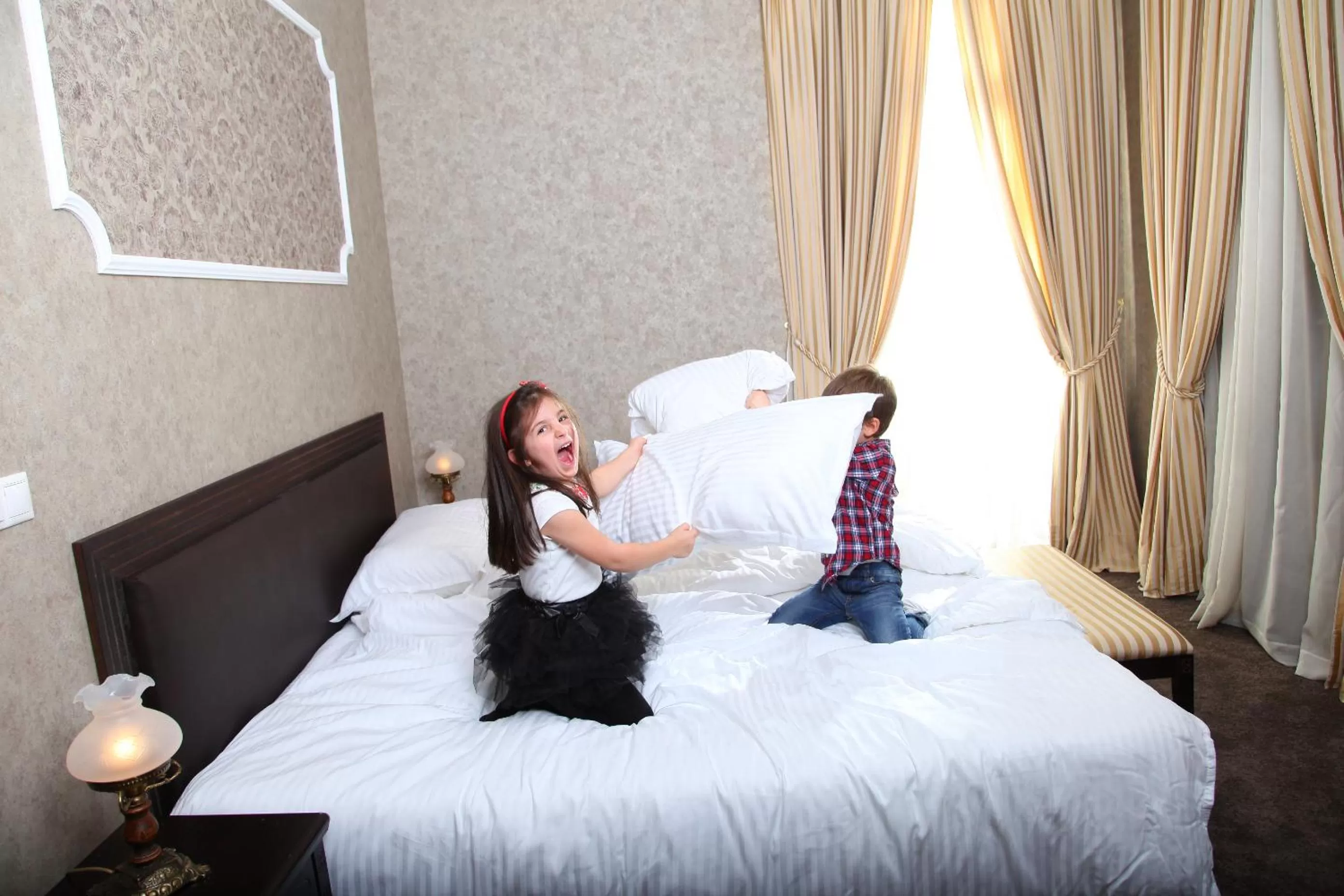 Bed in Strimon Garden Medical SPA Hotel