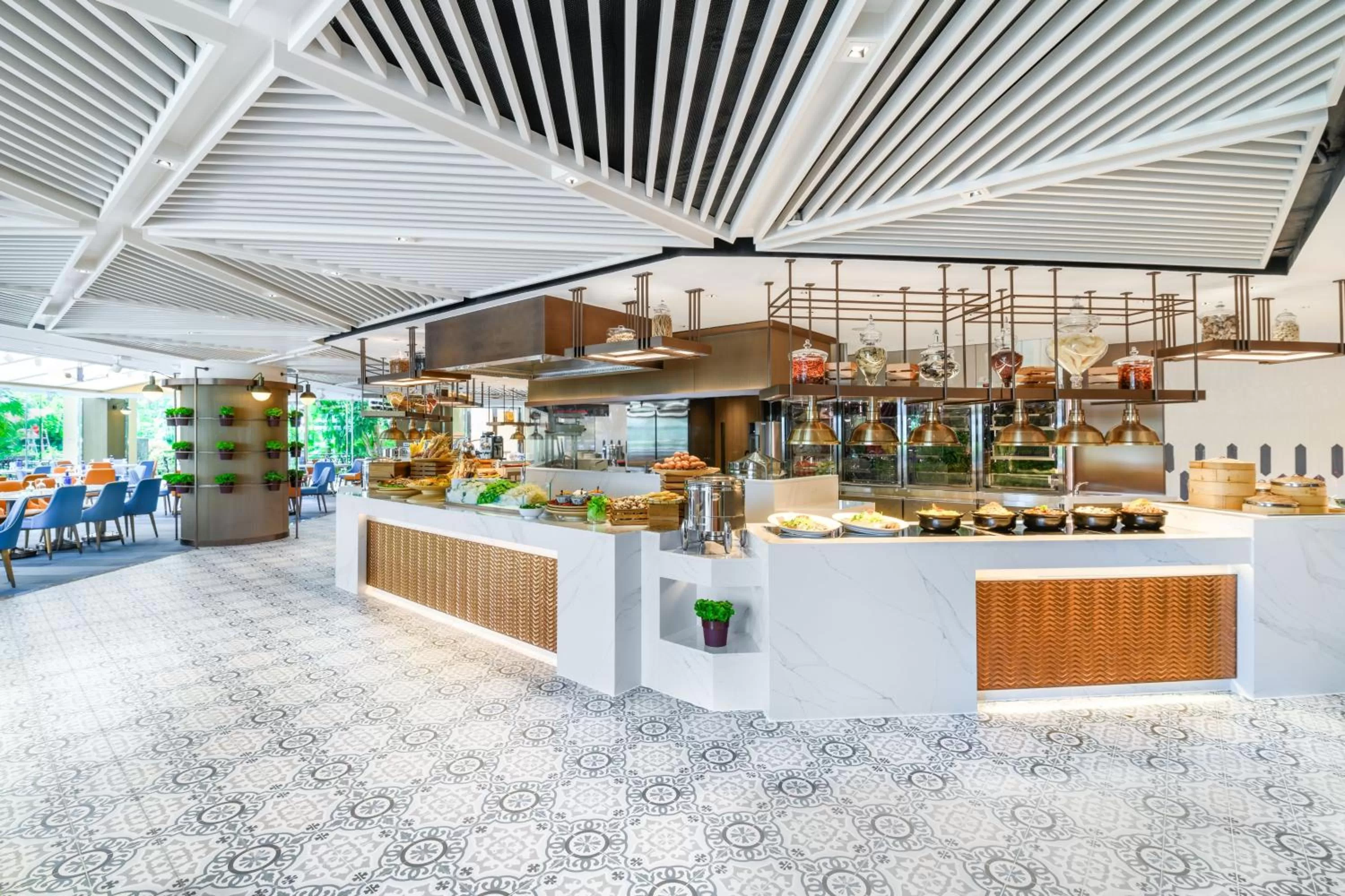 Buffet breakfast in Hong Kong Gold Coast Hotel