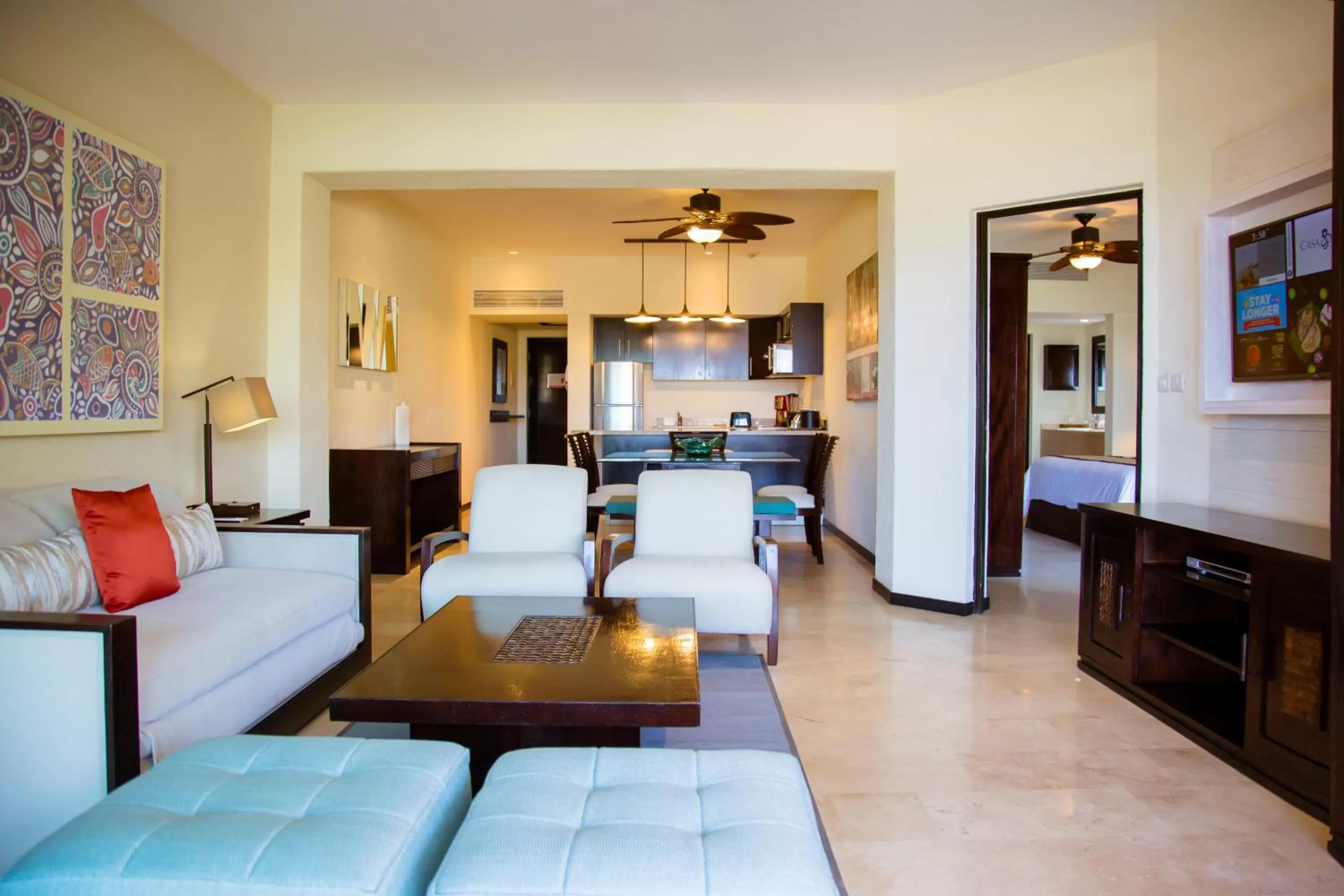 Living room, Bed in Casa Dorada Los Cabos Resort & Spa