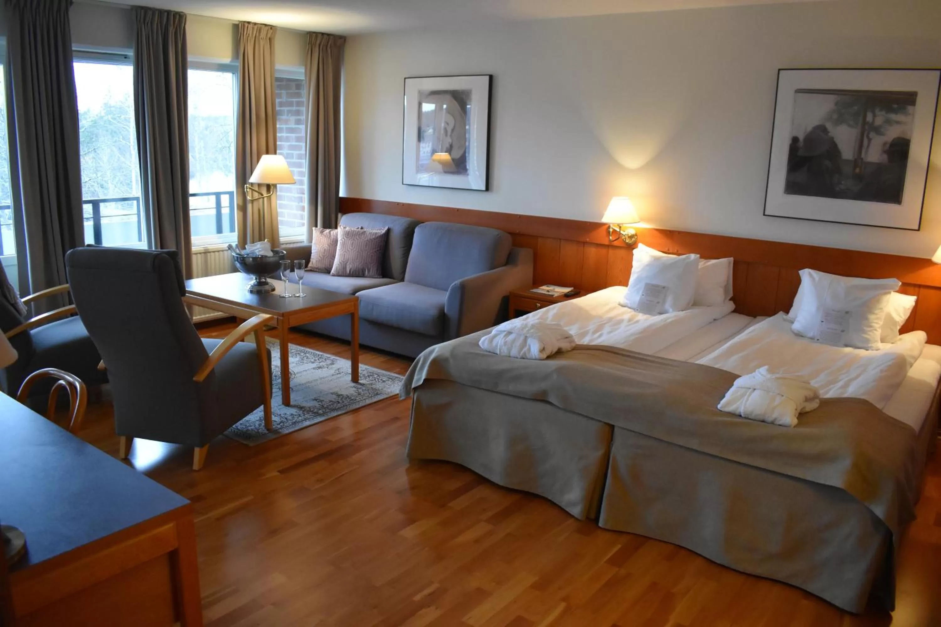 Bed in First Hotel Bengtsfors