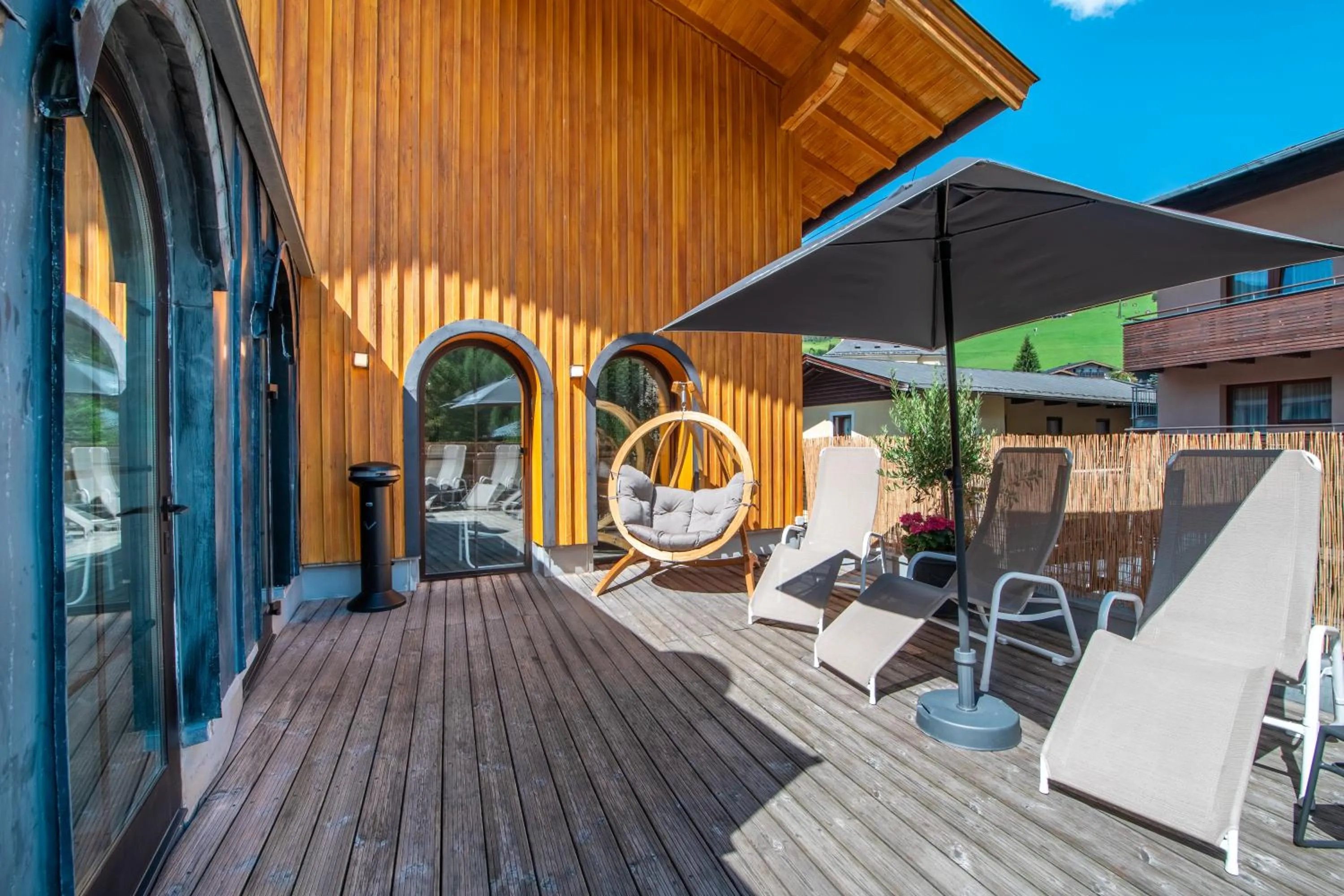 sunbed in JUFA Alpenhotel Saalbach