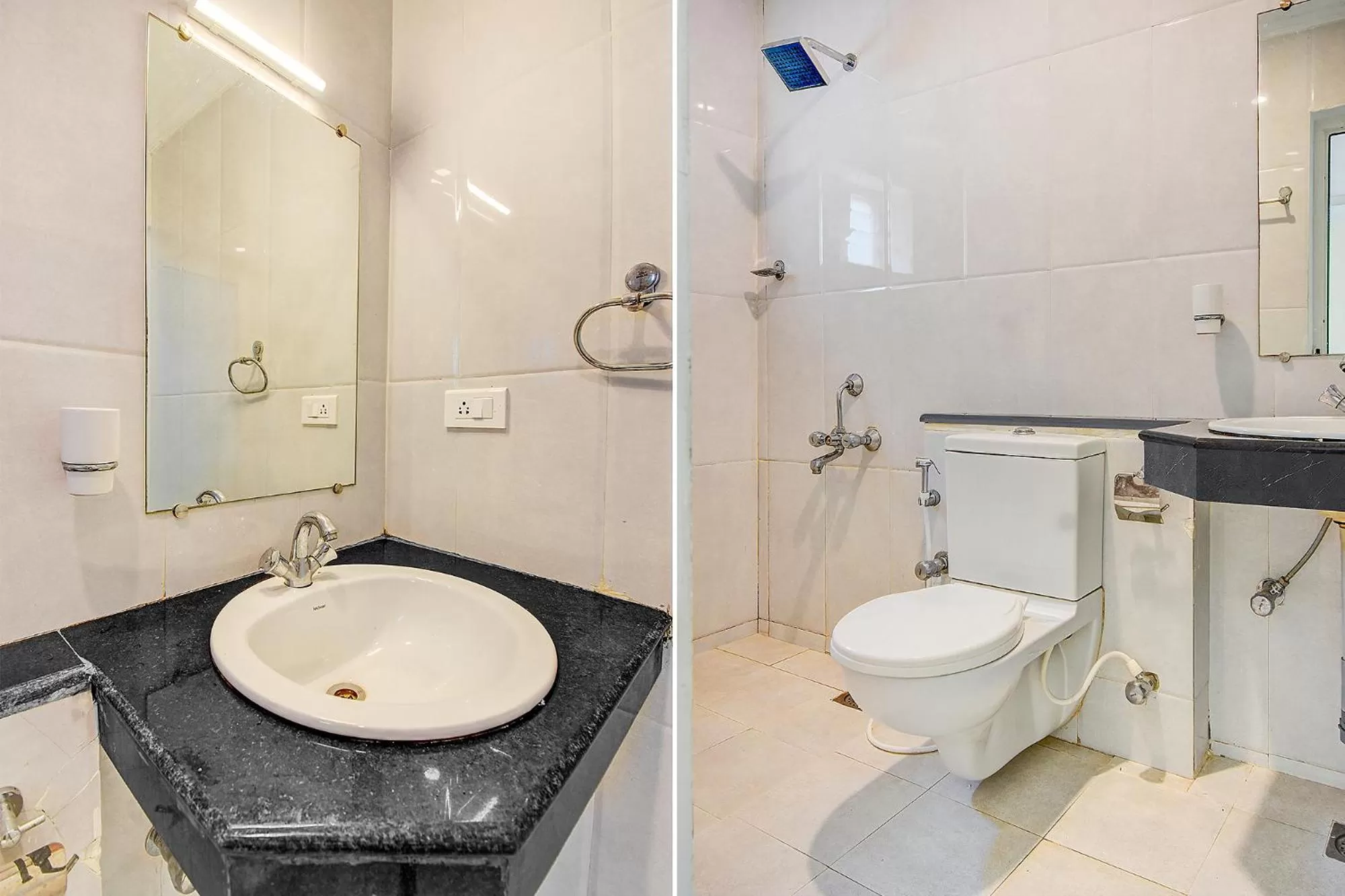 Bathroom in FabHotel Abirami Grand Inn - Nr Bryant Park