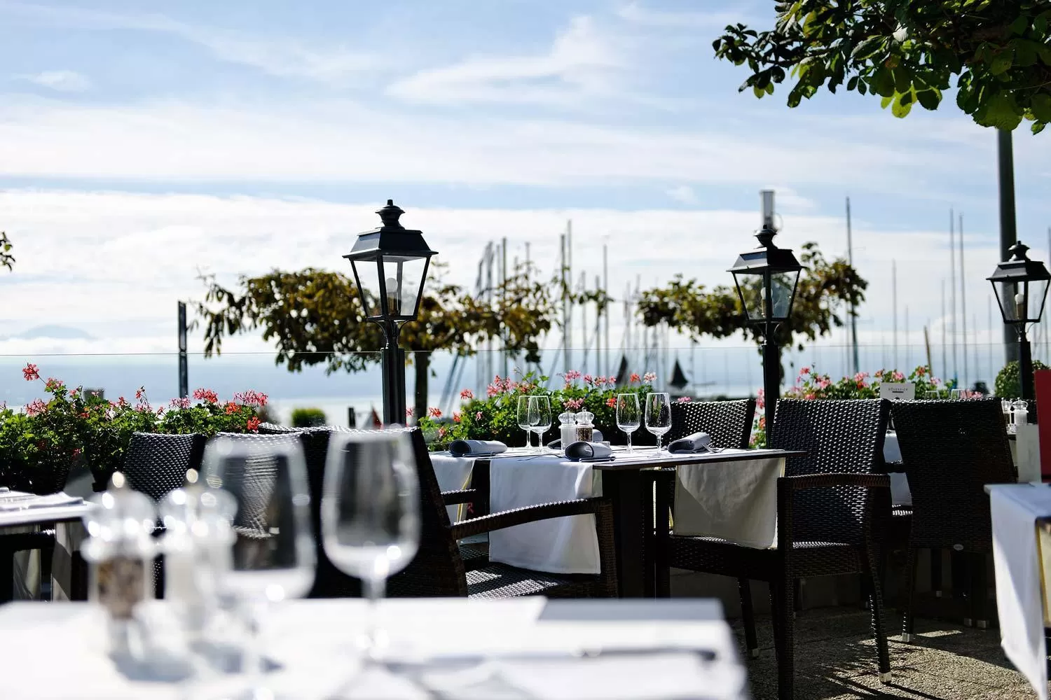 Restaurant/places to eat in Romantik Hotel Mont Blanc au Lac