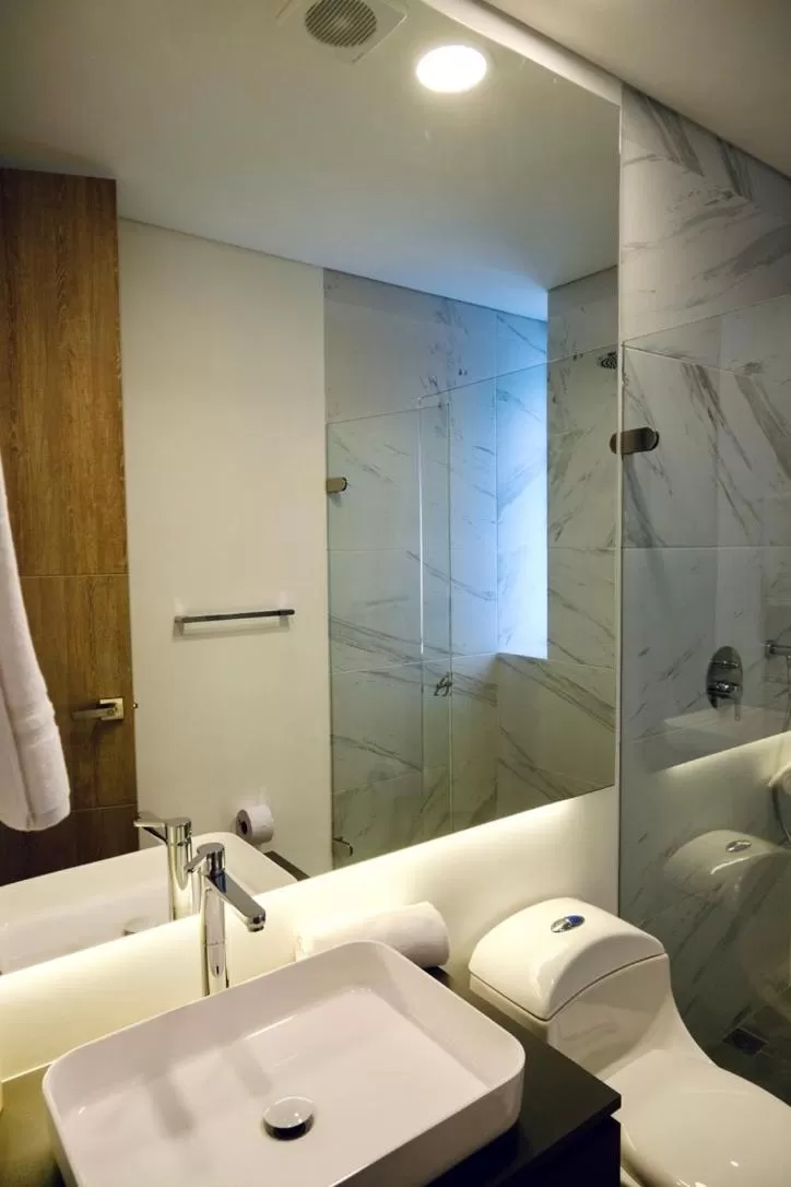Bathroom in Kubik apartments in Exclusive Virrey