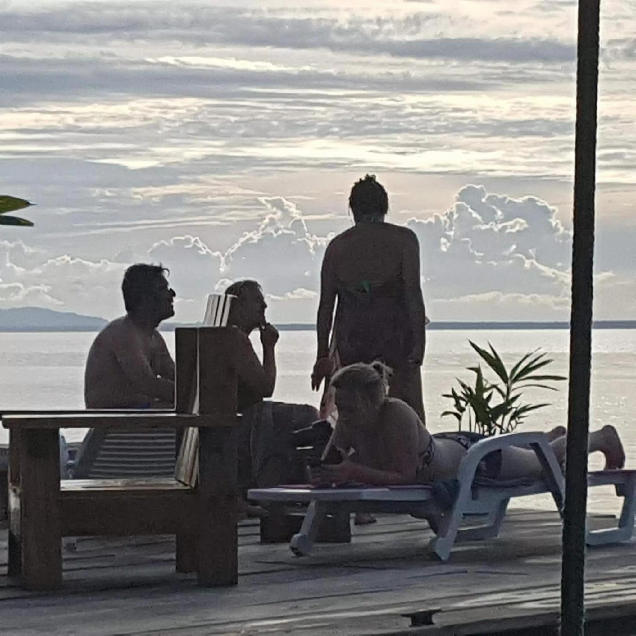 Patio in Barrbra BnB Over The Sea