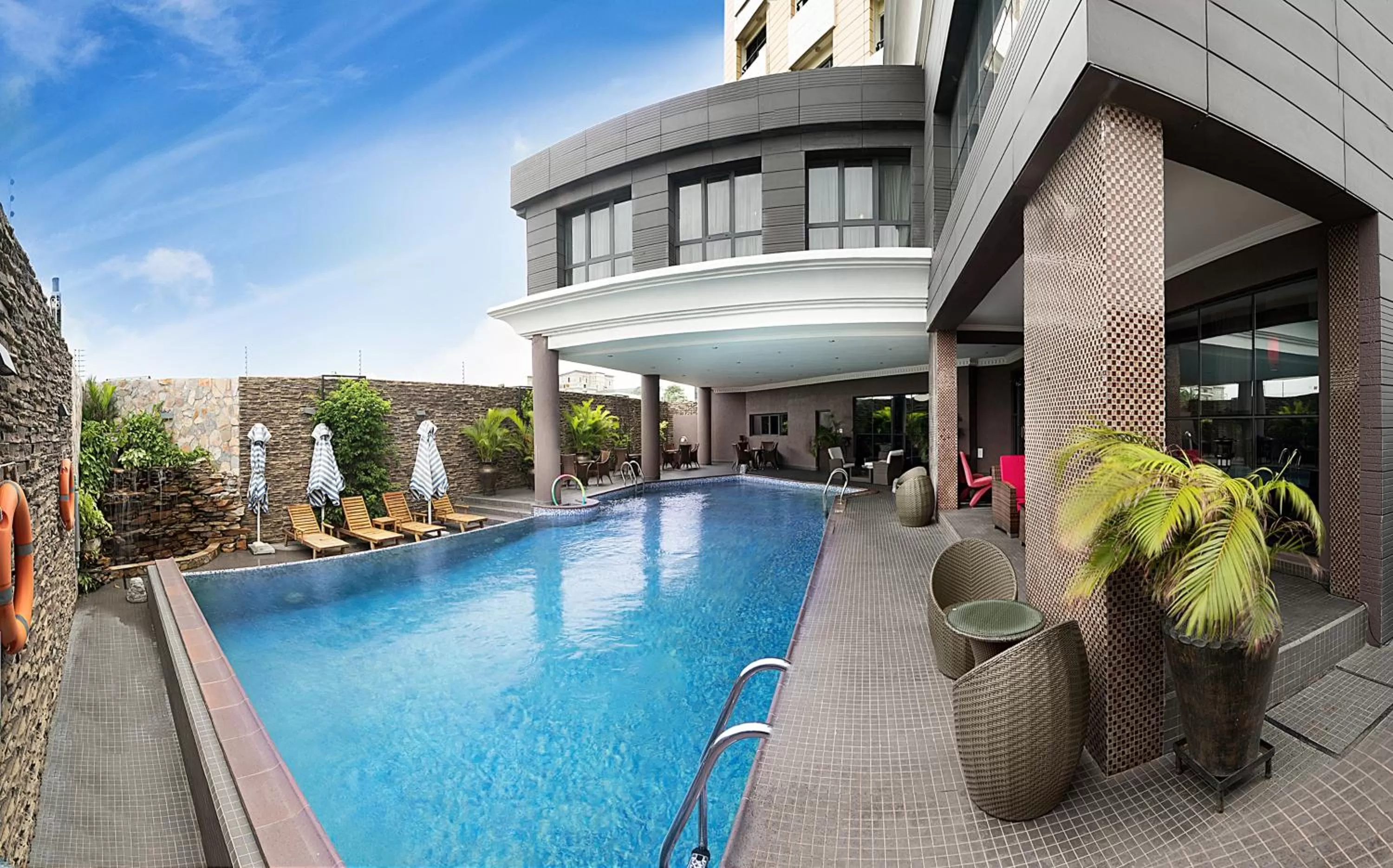 Pool view in The Lilygate Lagos