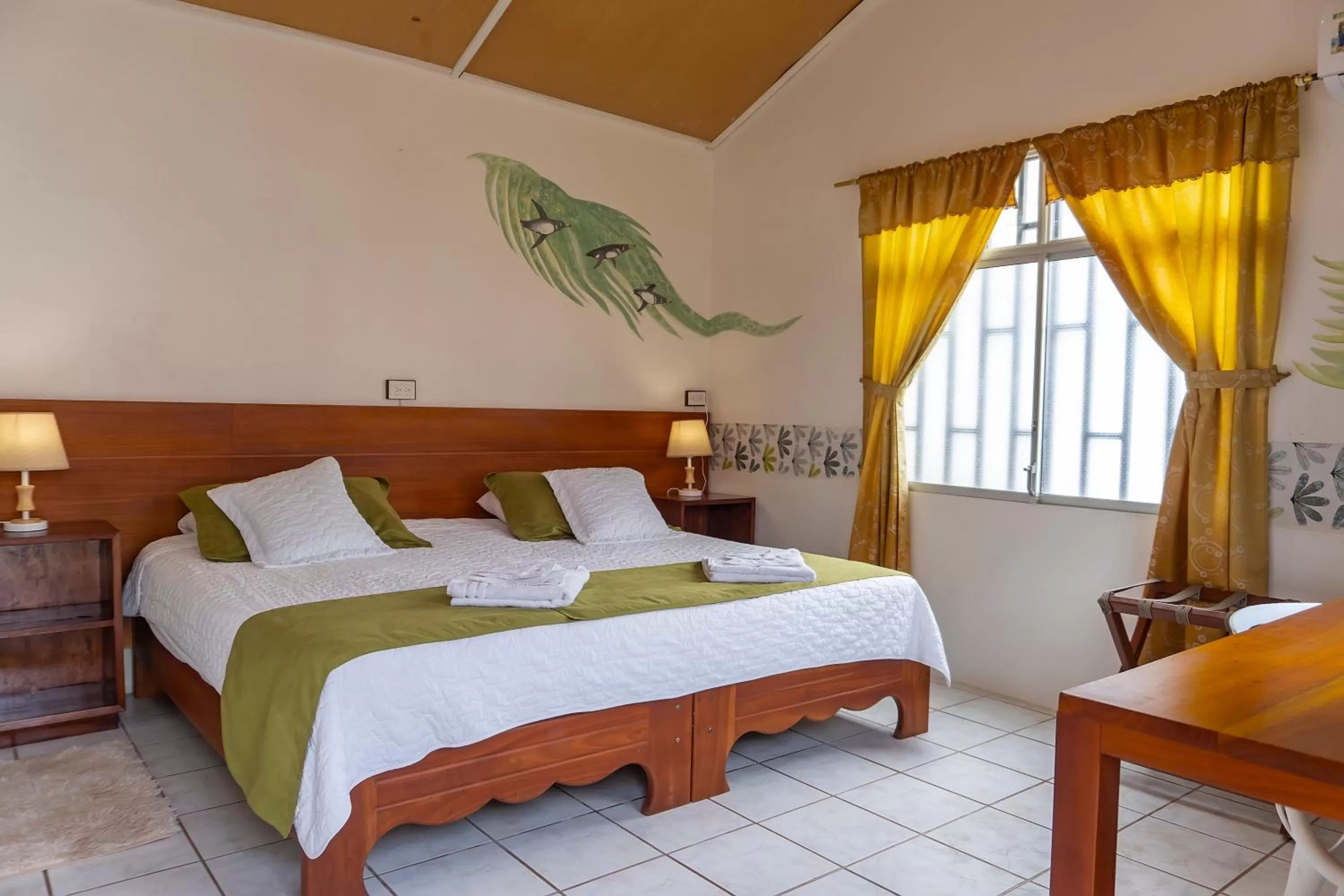 Bed in Hotel Coral Blanco with high speed internet Starlink