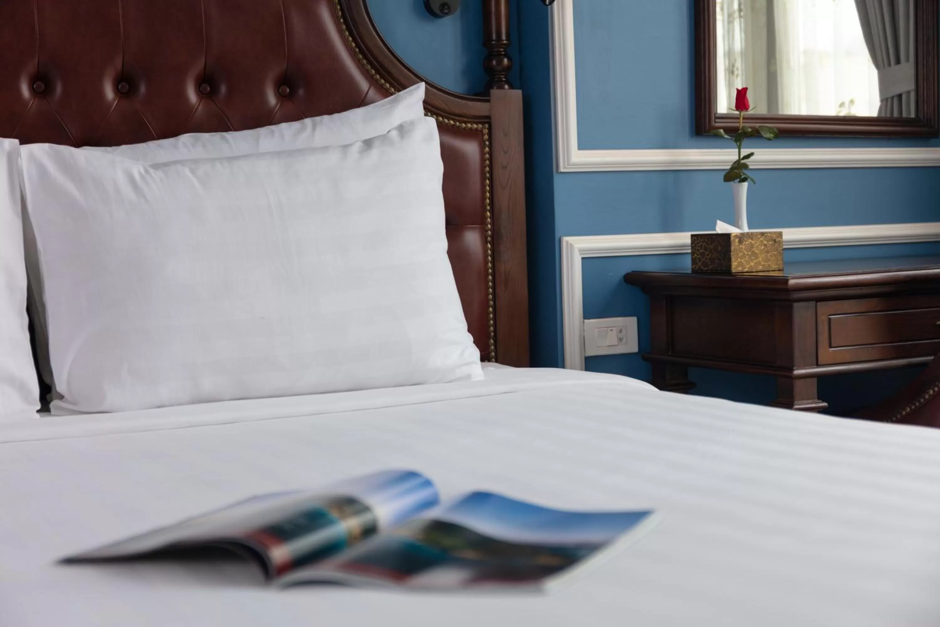 Bed in Suddha Boutique Hotel