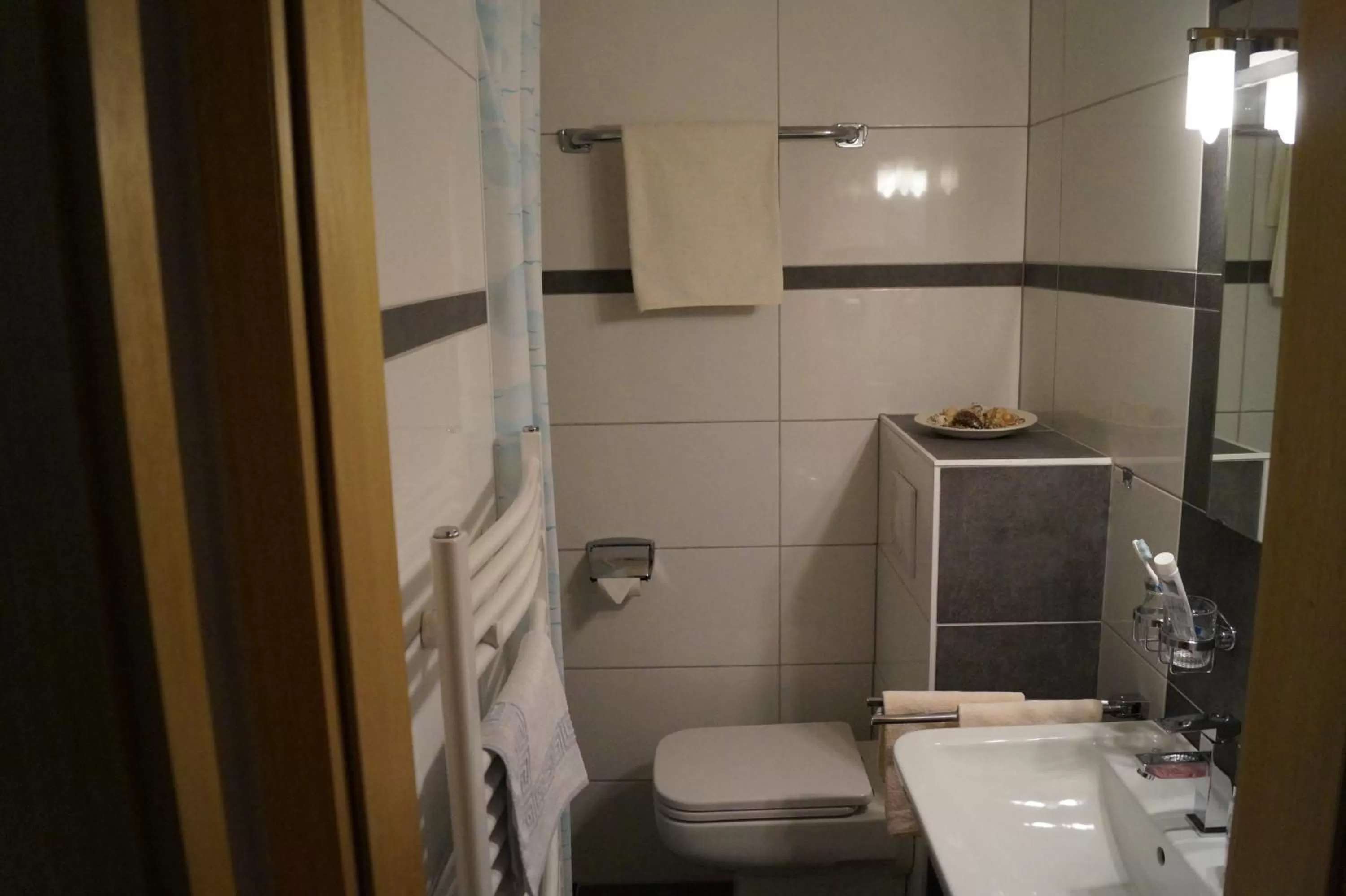 Bathroom in Forsthaus-Ferienhotel am Dobrock