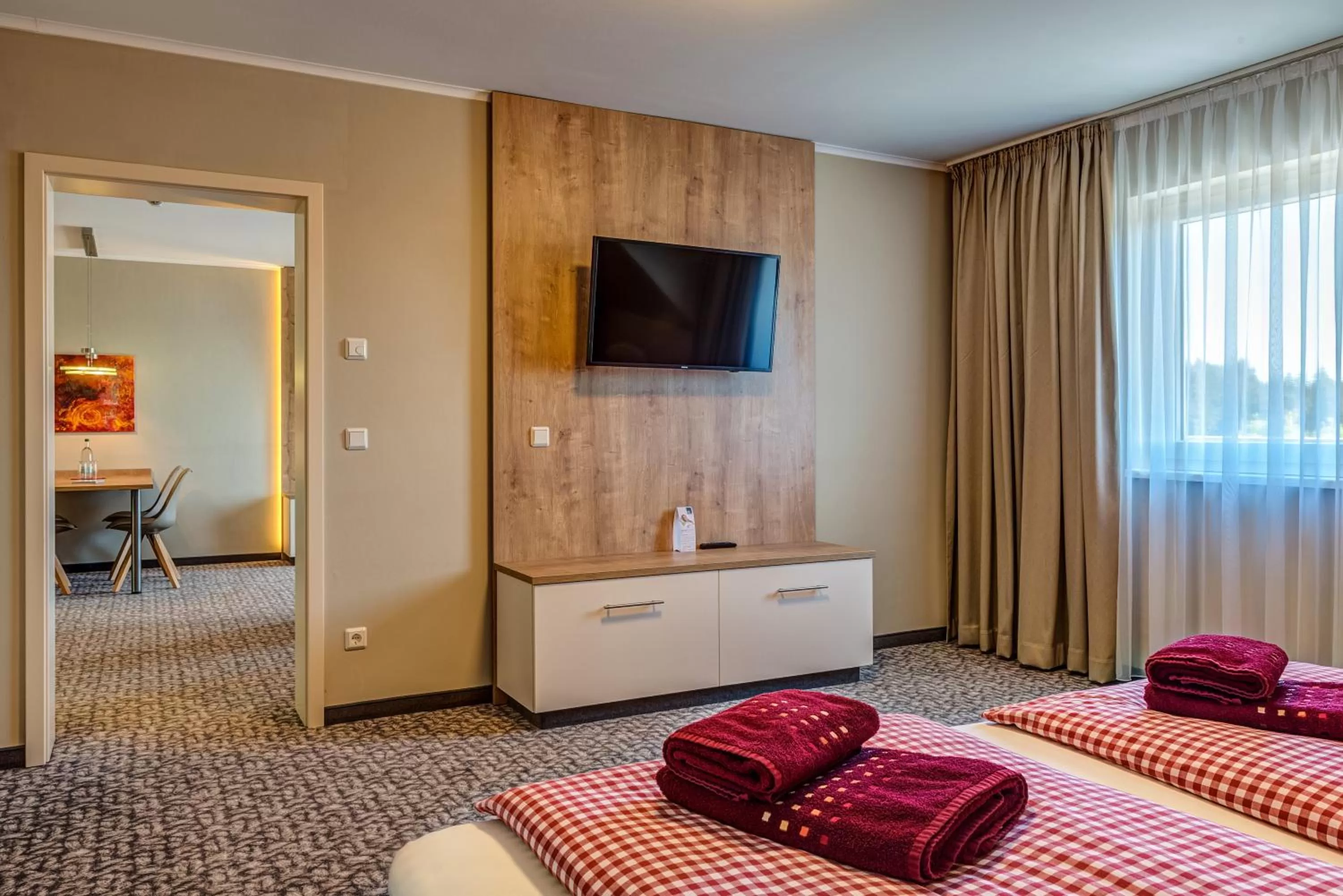 TV and multimedia, TV/Entertainment Center in Hotel & Pension Traumblick