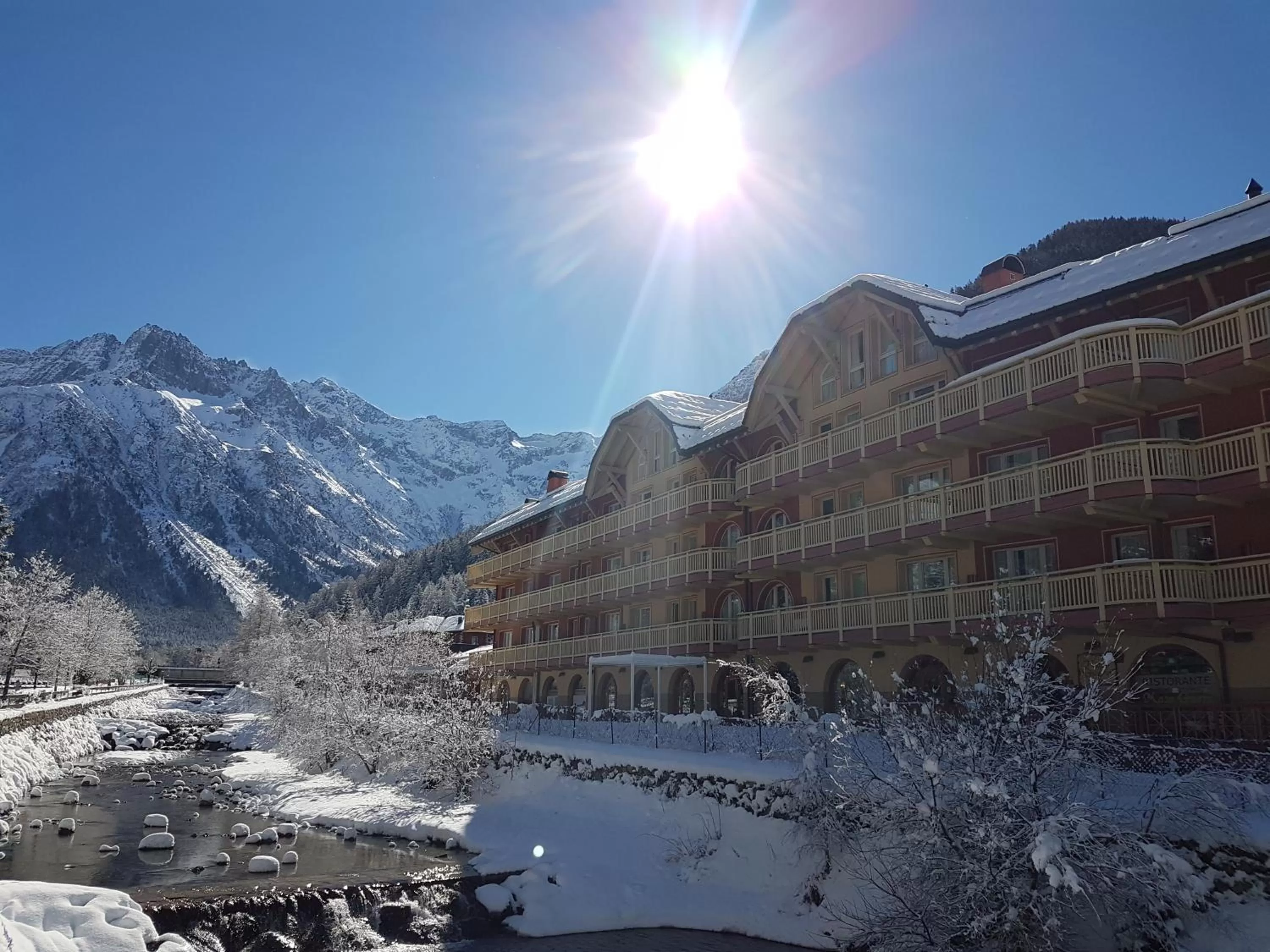Property building, Winter in Residence Club Ponte Di Legno