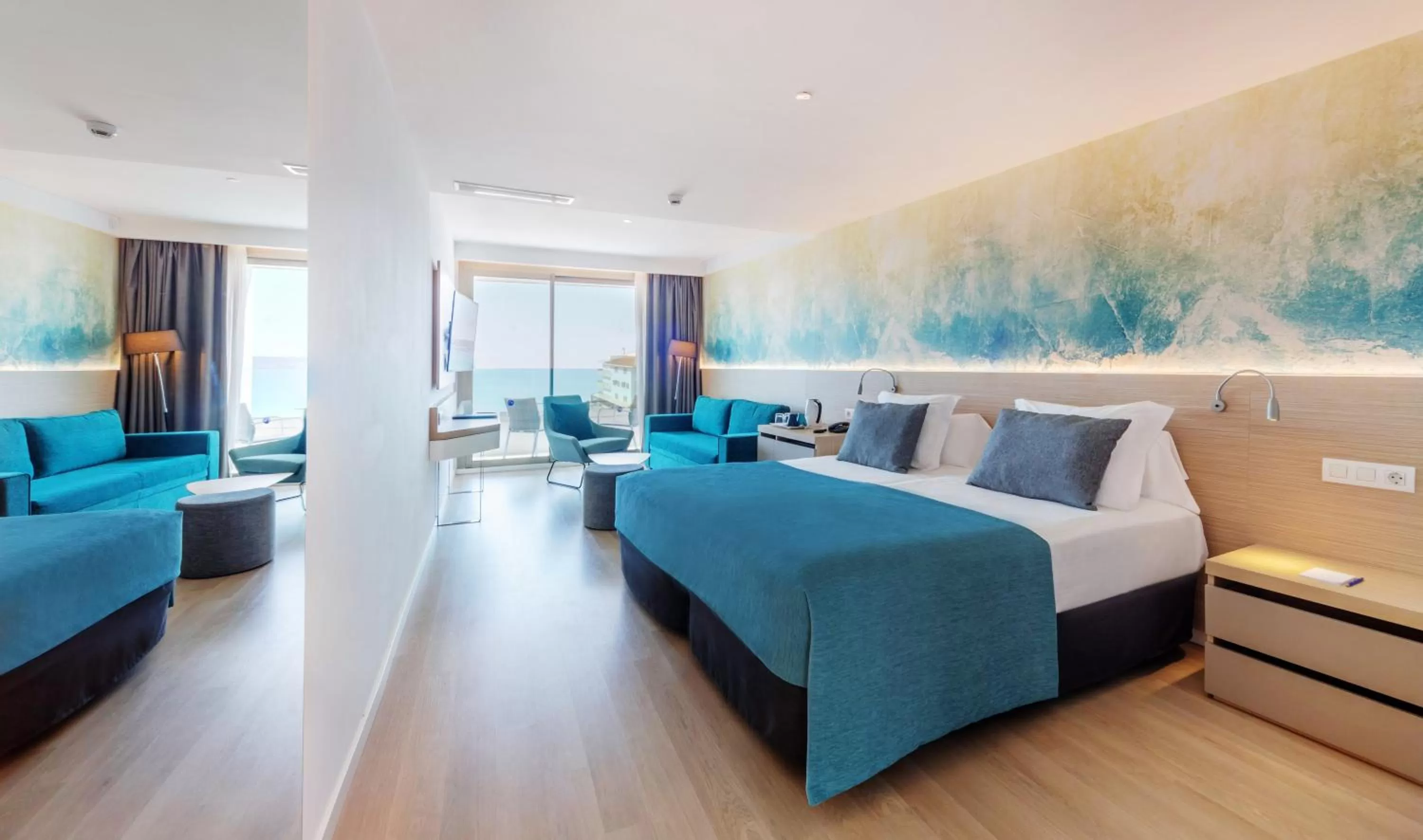 View (from property/room), Bed in Aparthotel Fontanellas Playa