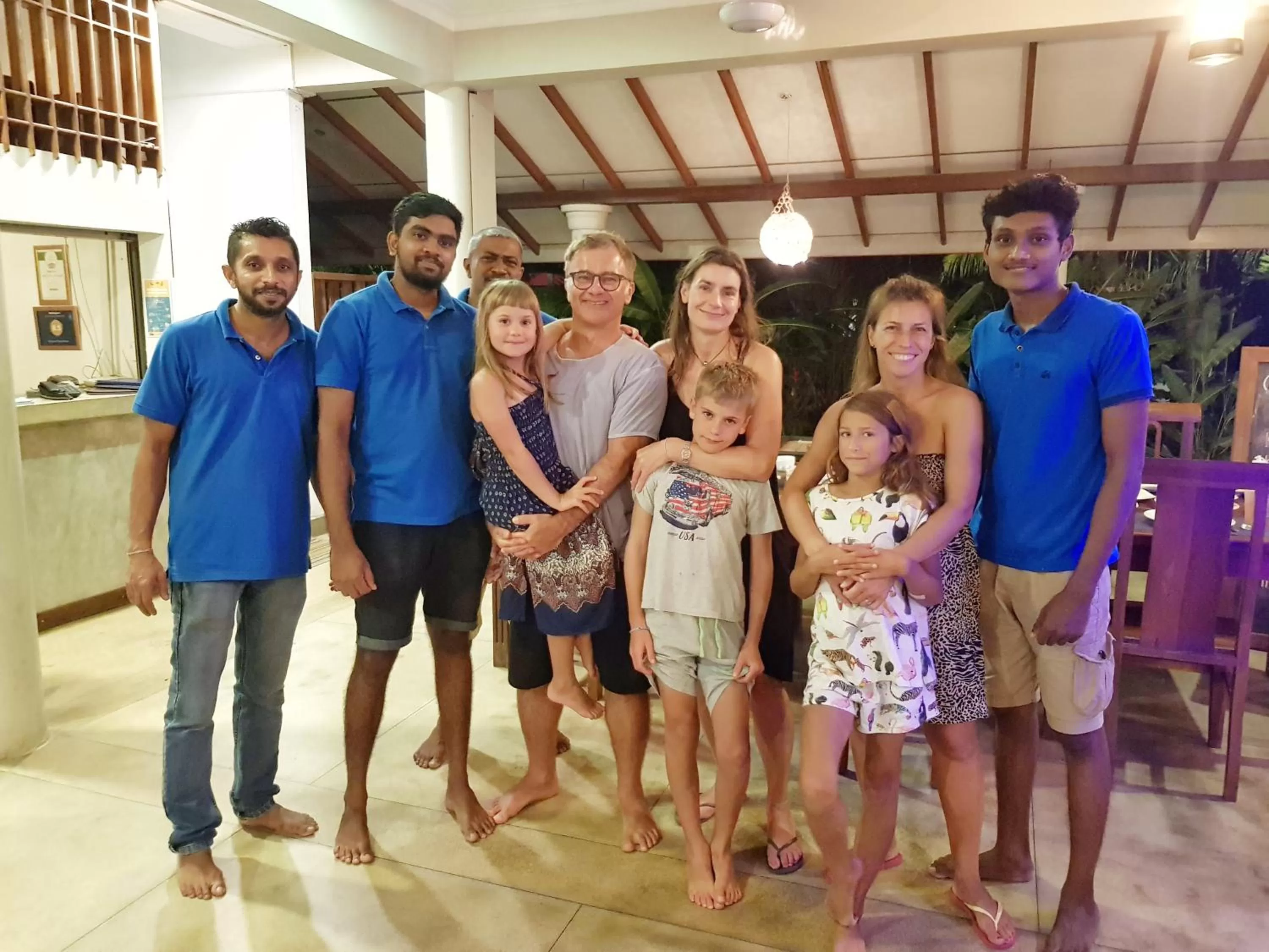 group of guests in Weligama Ocean Breeze