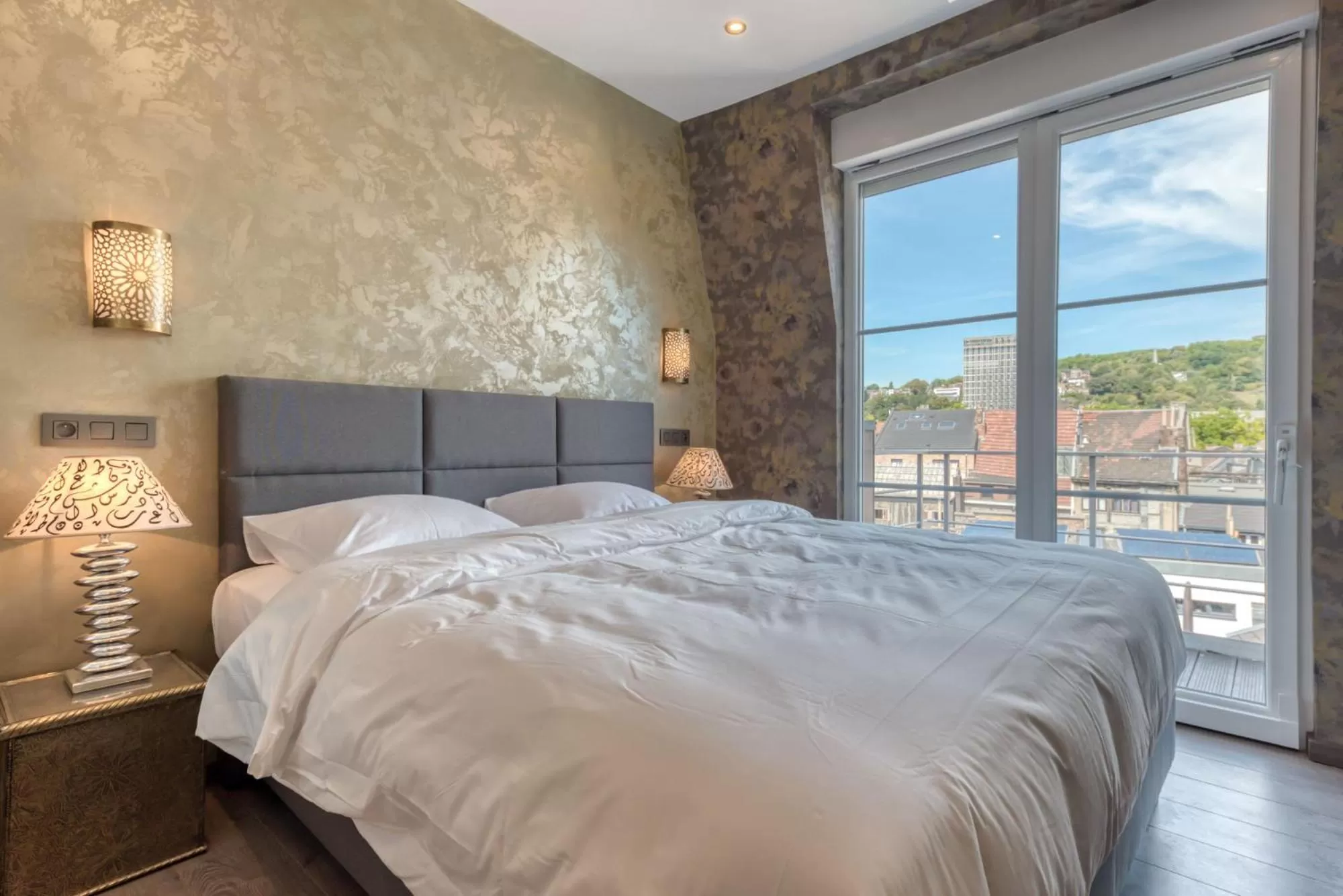 Bed in Ryad Mogador Liège