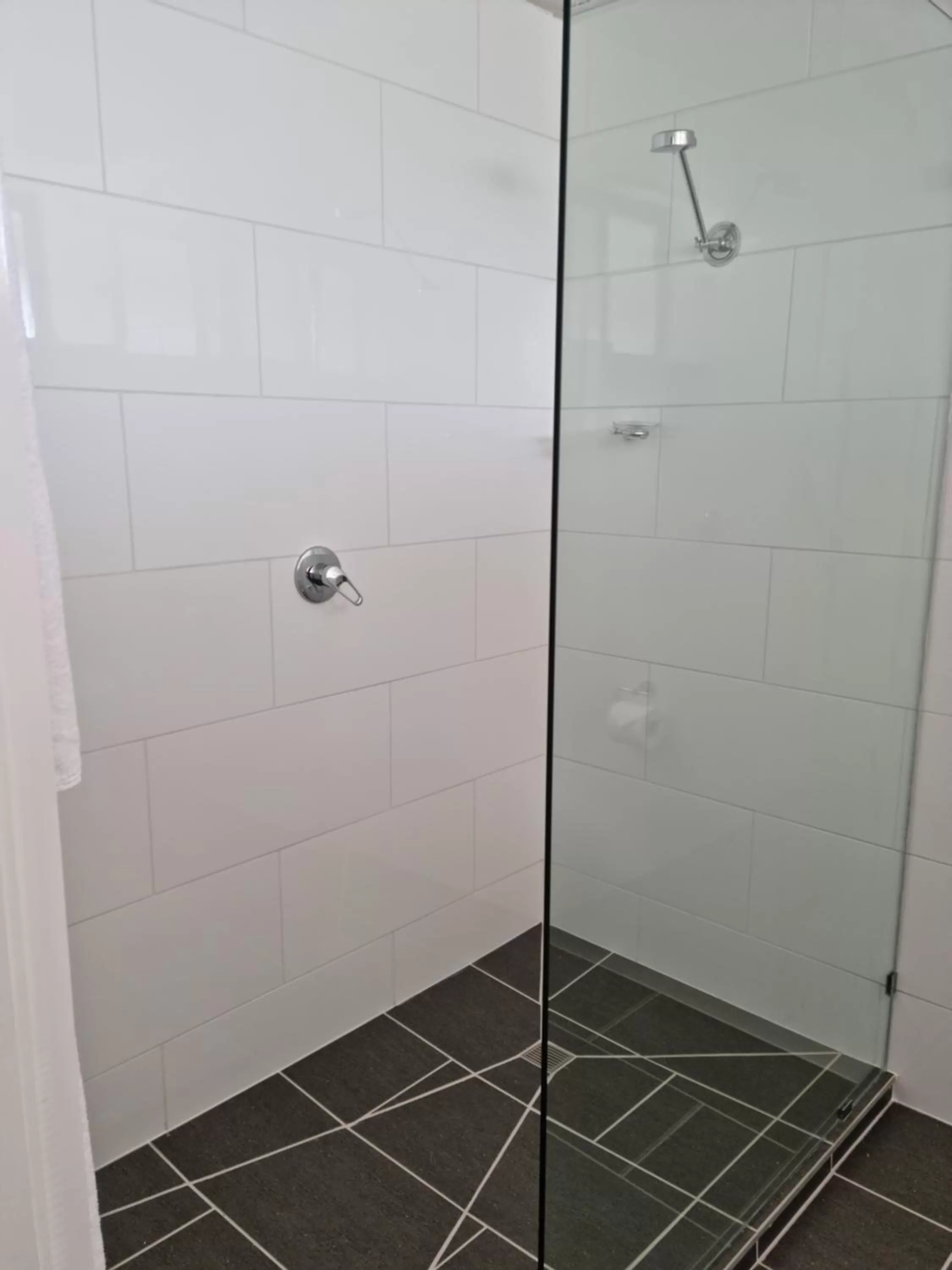 Shower in Mid City Plantation Motel