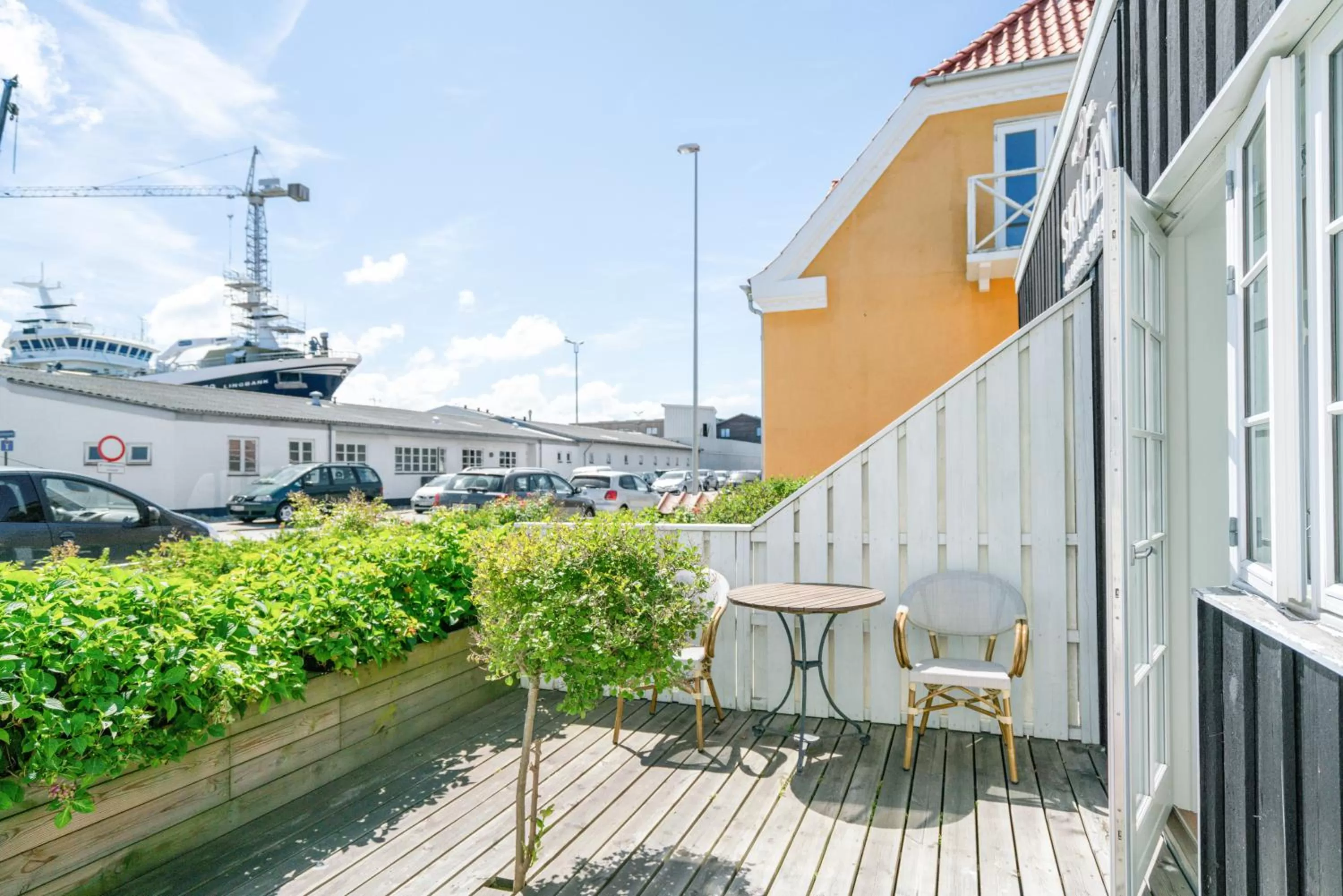 Patio in Skagen Harbour Hotel