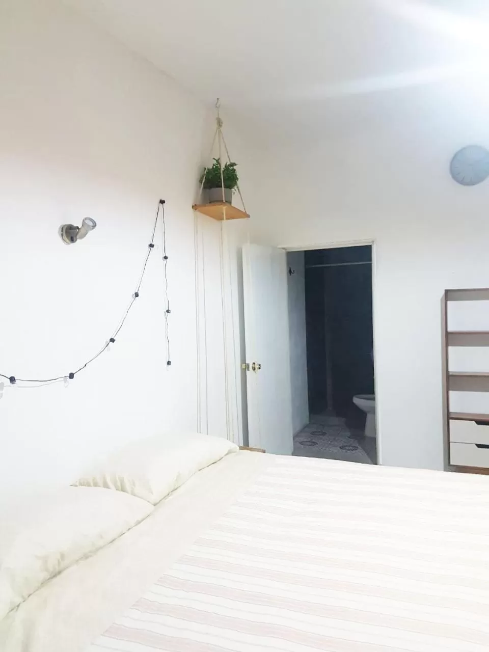 Bed in Hostal Hoja Santa