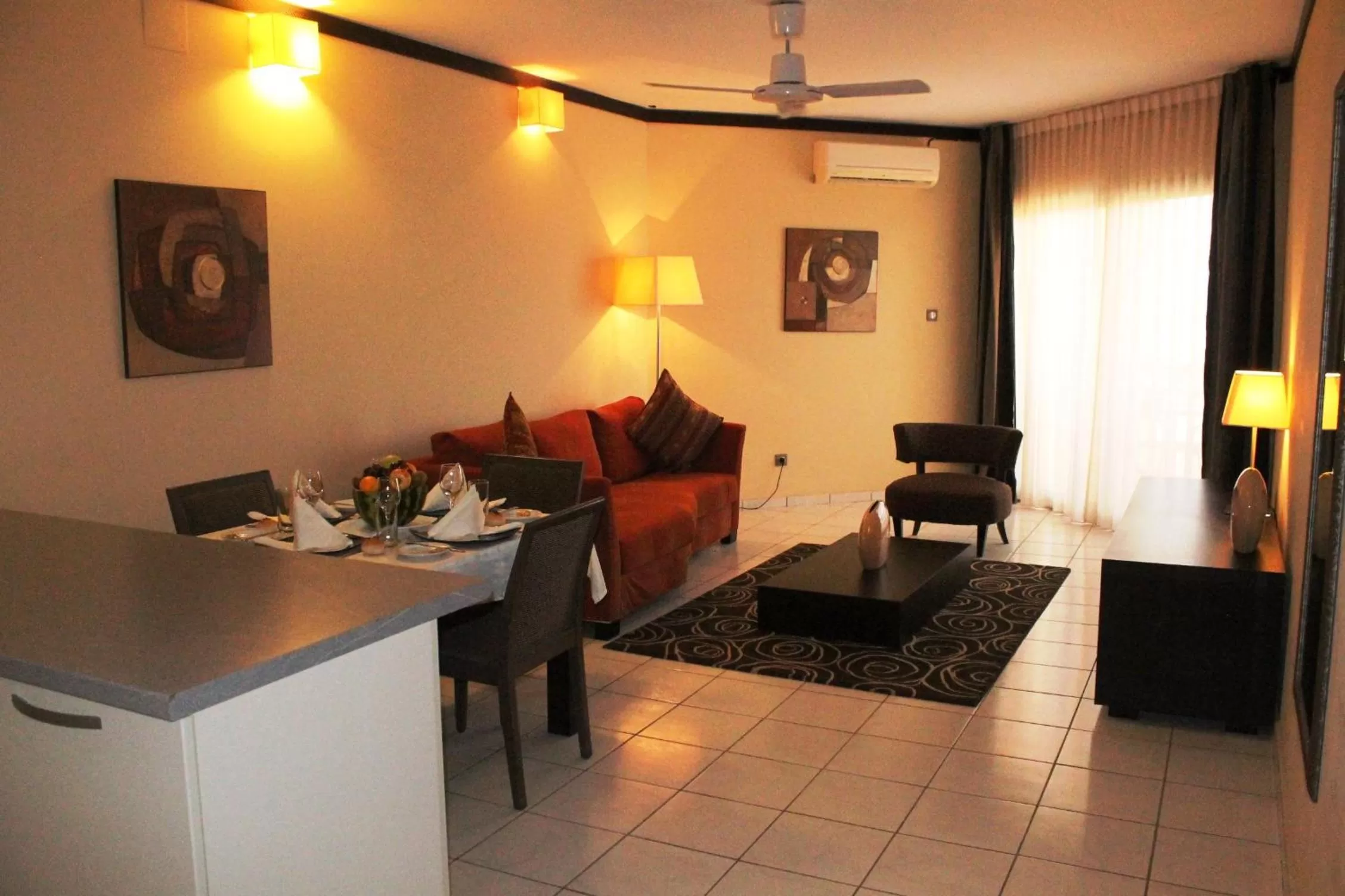 Pool view in Les Acacias Hotel Djibouti