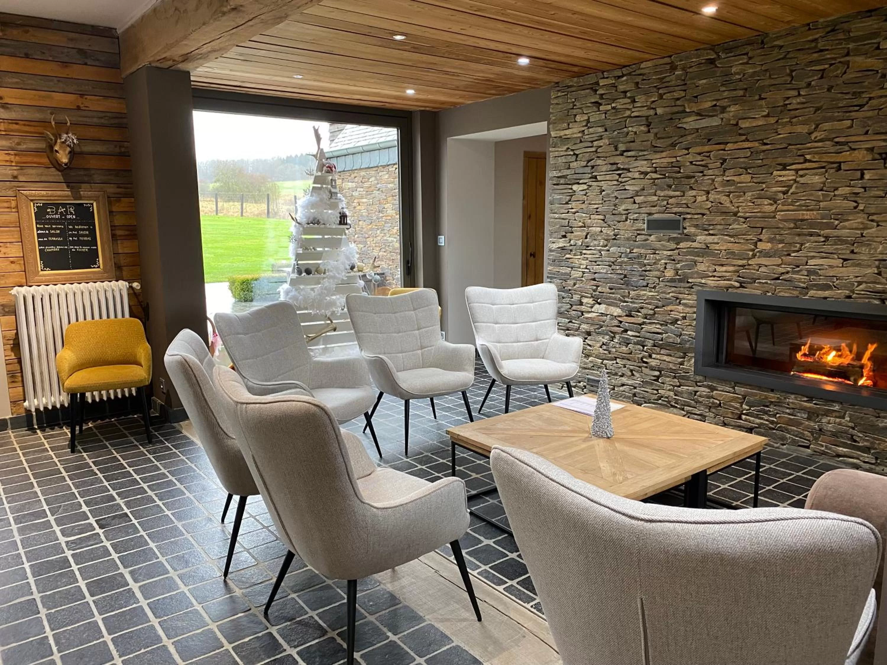 Living room in B&B Le Briquemont
