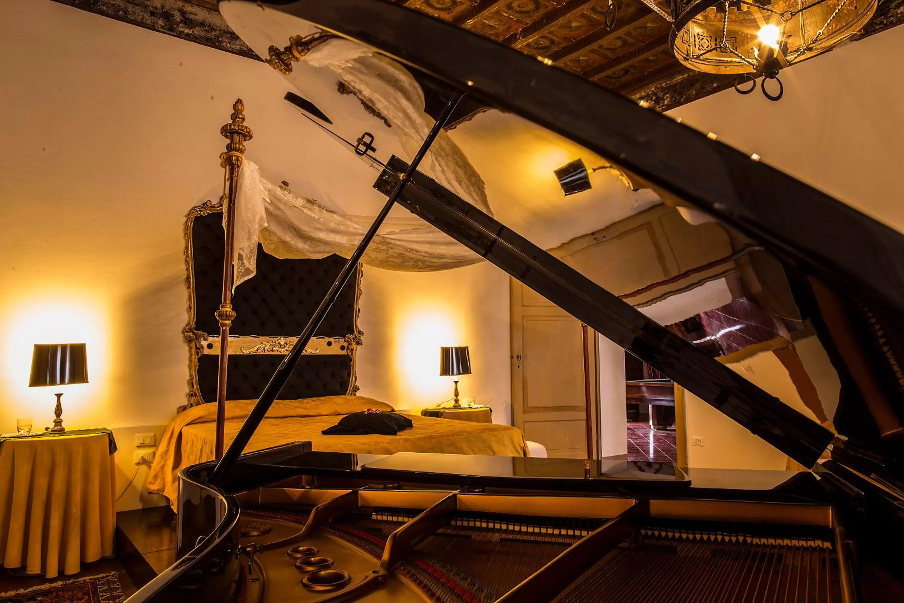 Decorative detail, Bed in Castello del Capitano delle Artiglierie