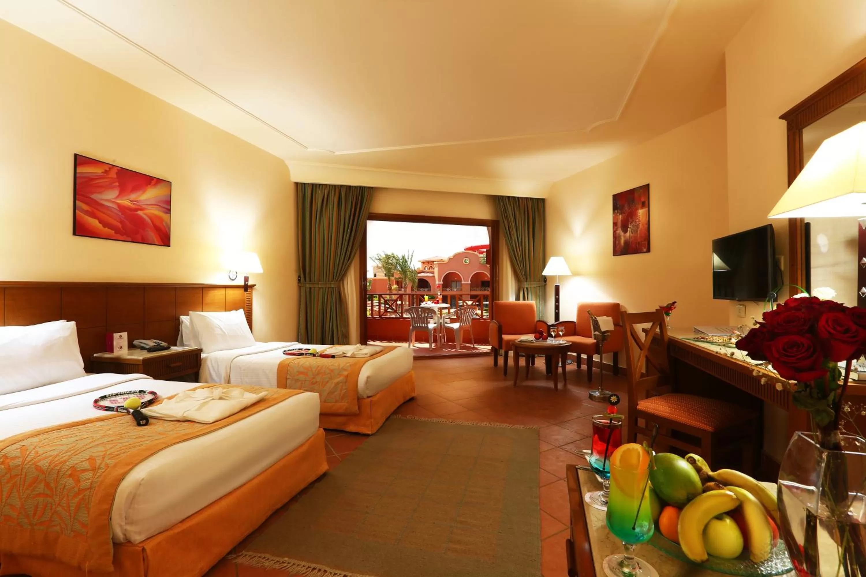 Family Room with Garden View ( 2 Adults + 1 Child ) in Charmillion Gardens Aquapark