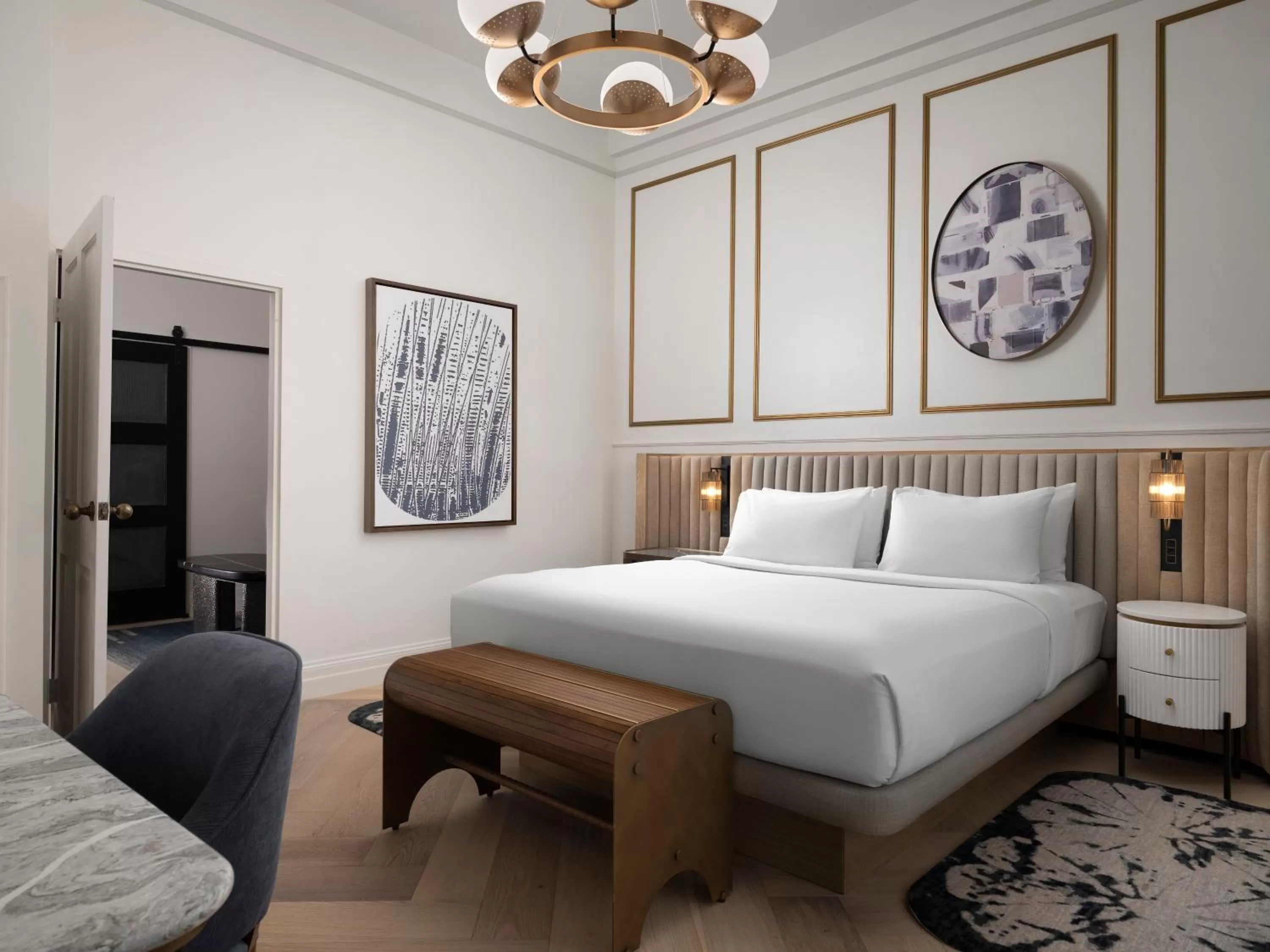 Bedroom, Bed in The Union Station Nashville Yards, Autograph Collection