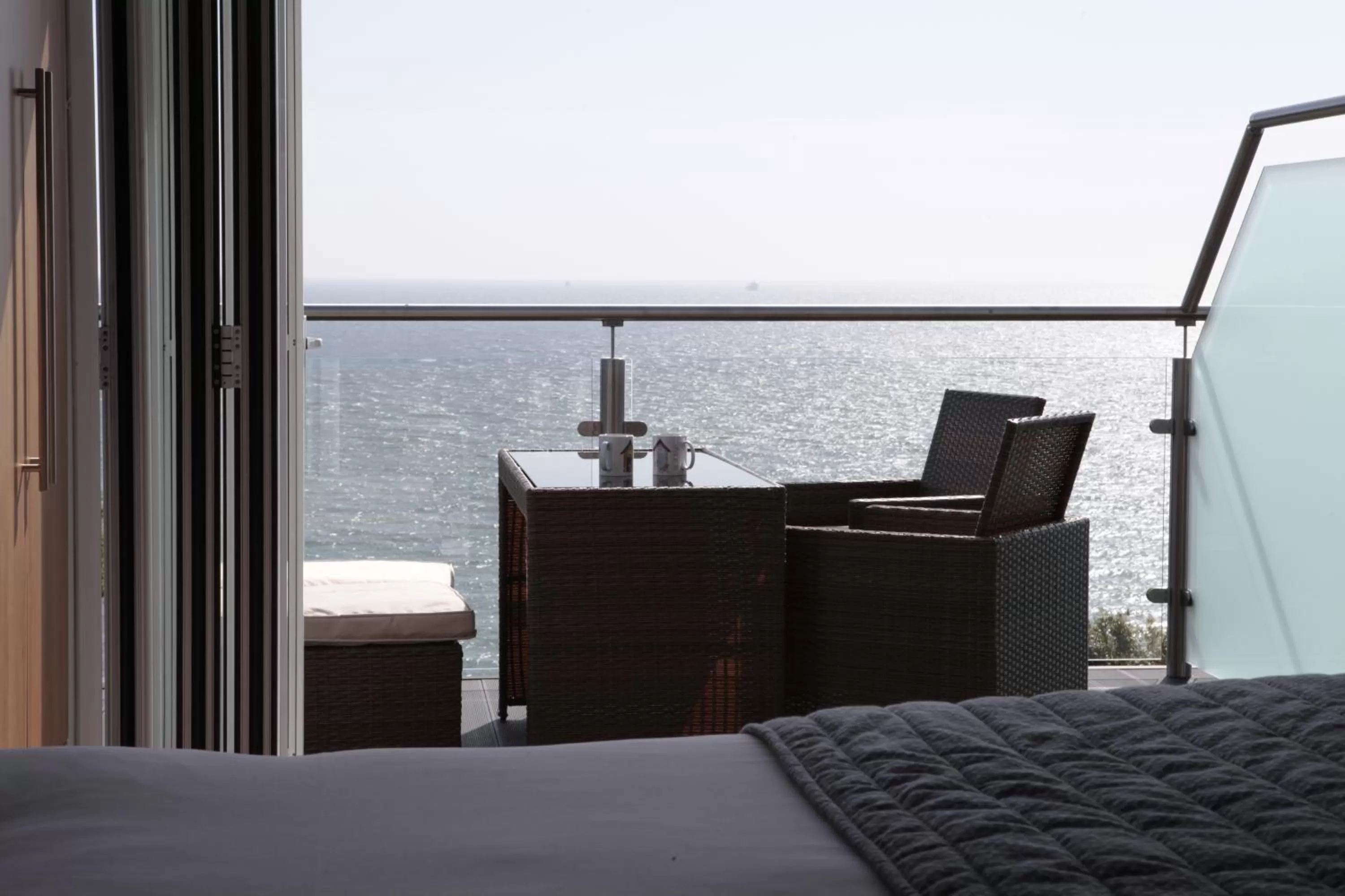 Sea view, Bed in Luccombe Hall Hotel