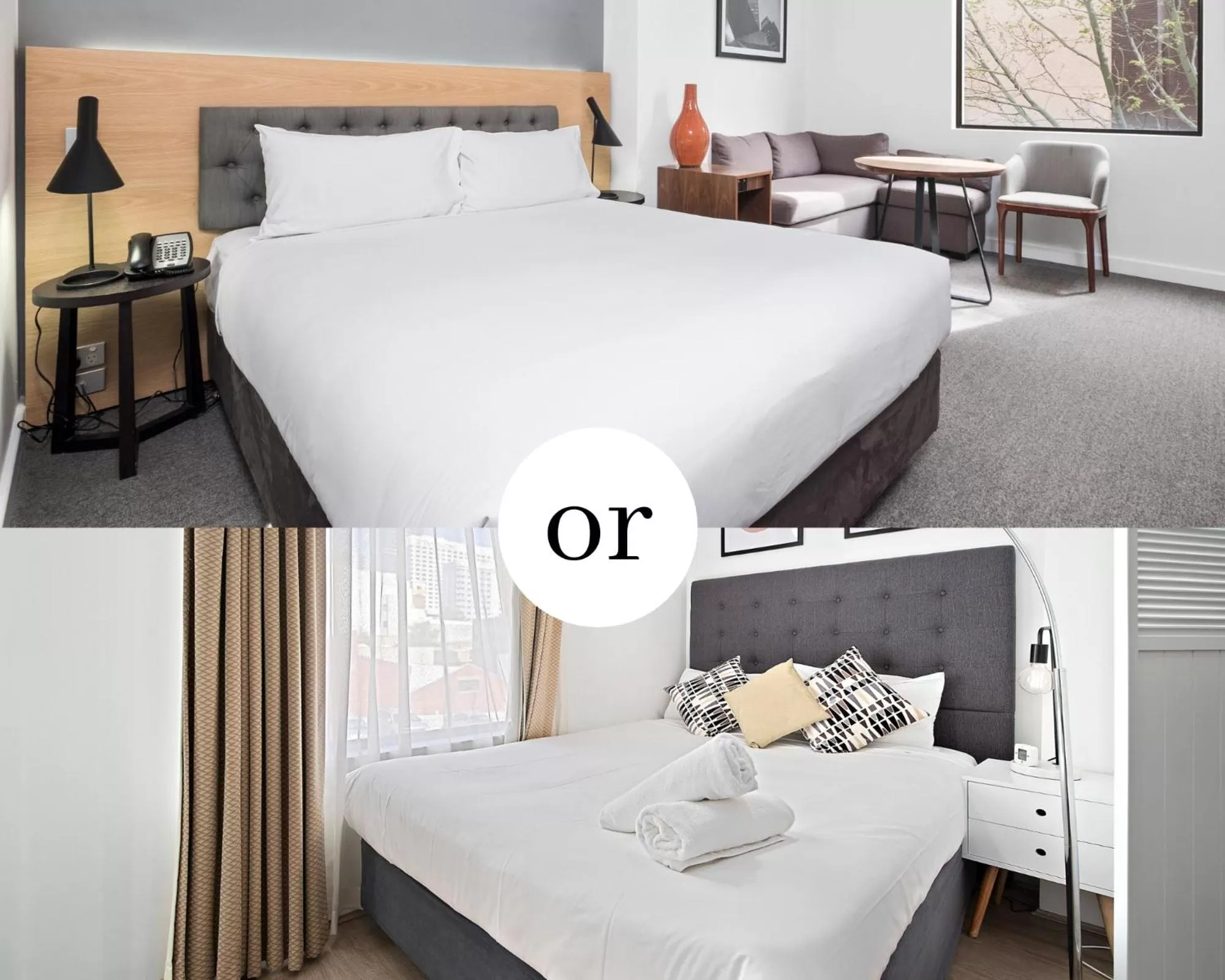 Bed in All Suites Perth