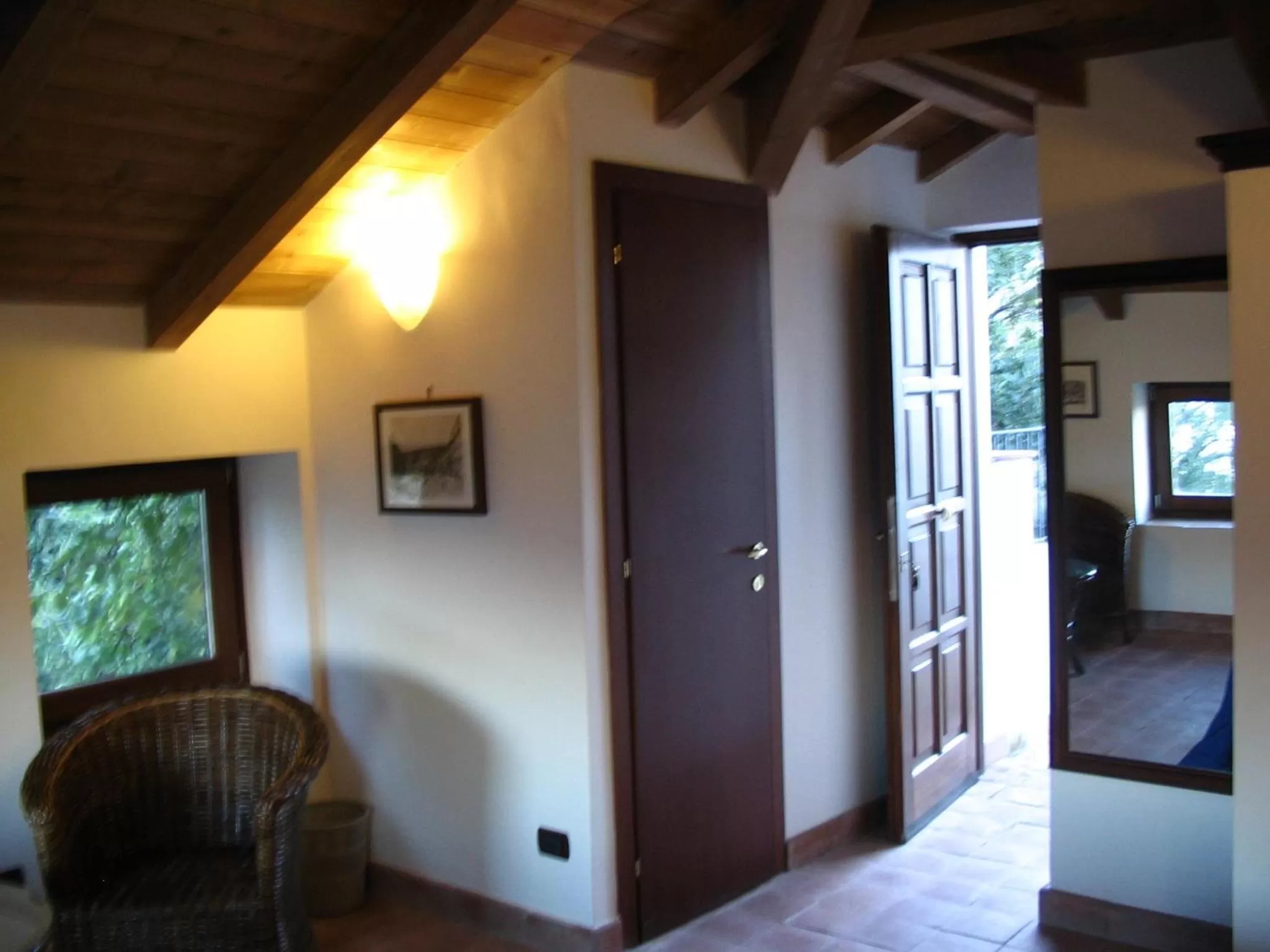 Decorative detail in Guest House Pedamentina