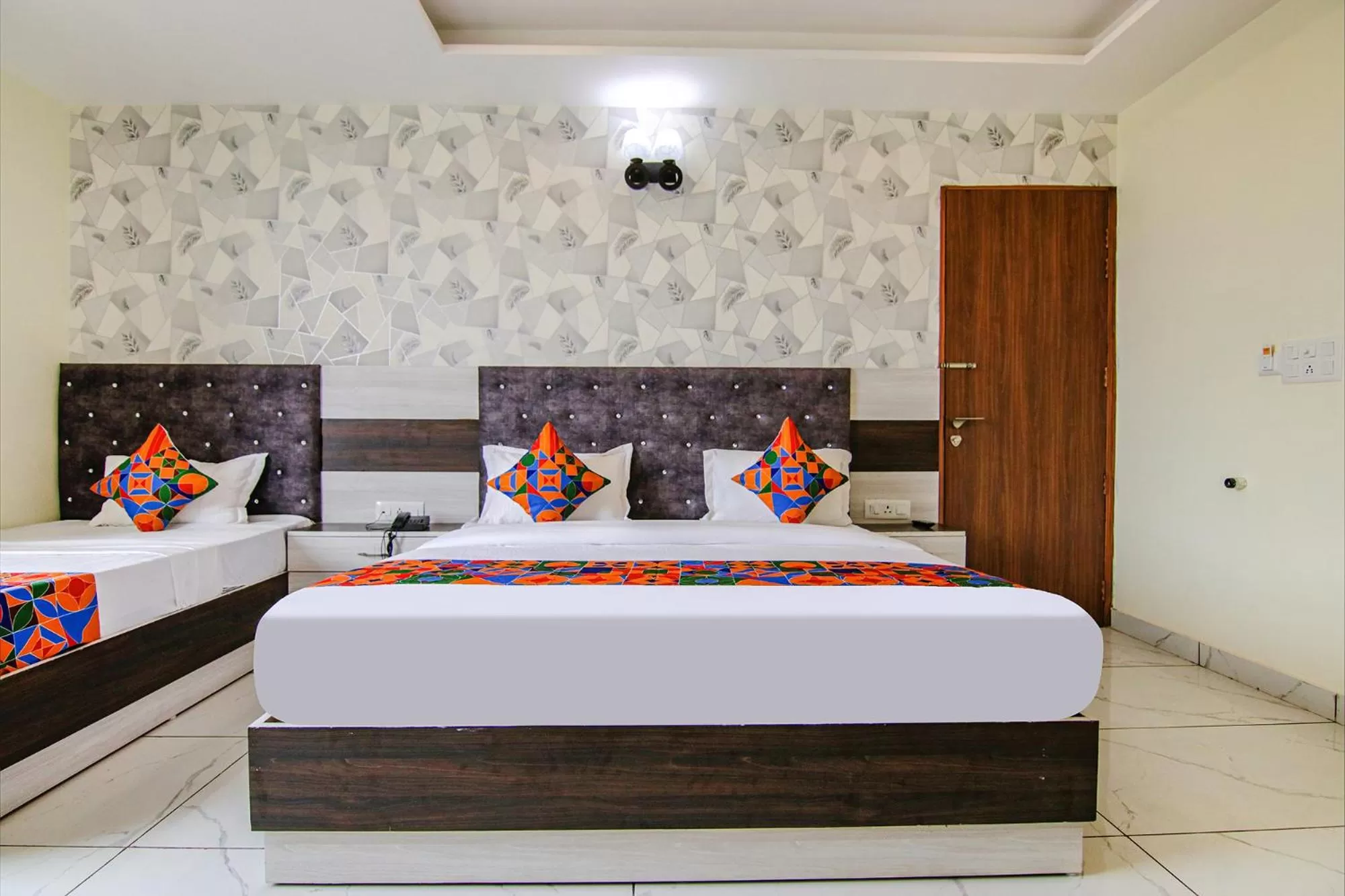 Bed in FabHotel Meridian Inn