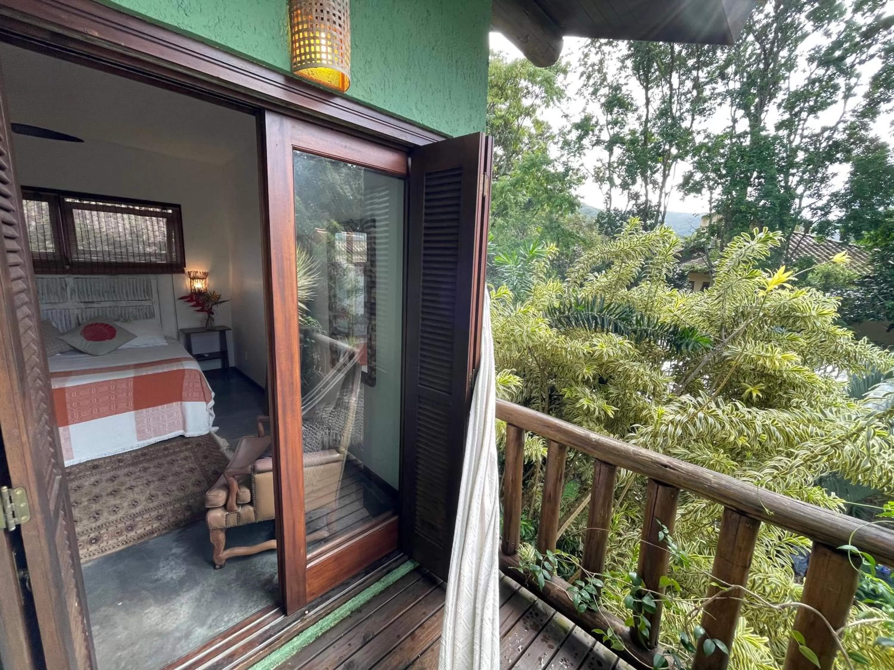 Balcony/Terrace in Pousada Santarina