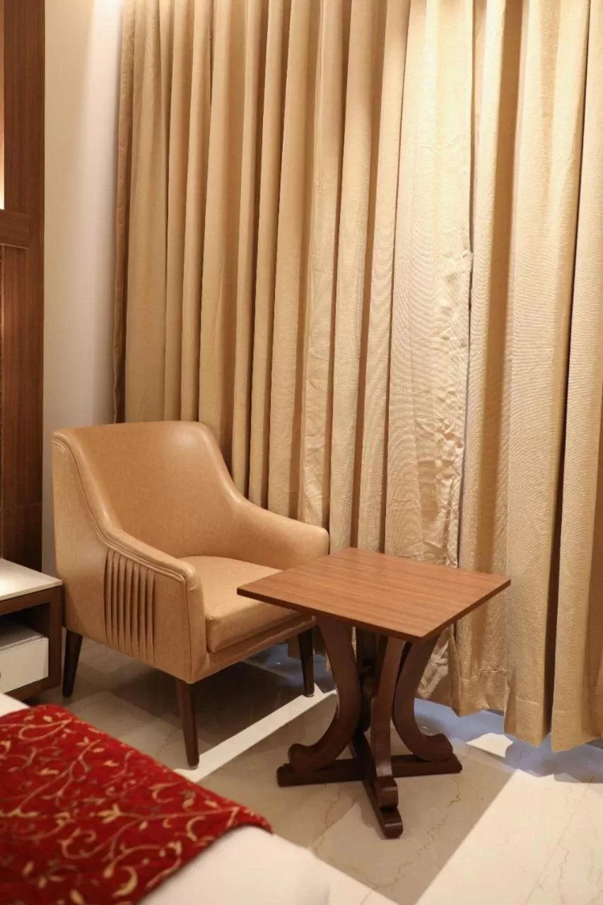 Seating area in Hotel Gurudev Grand