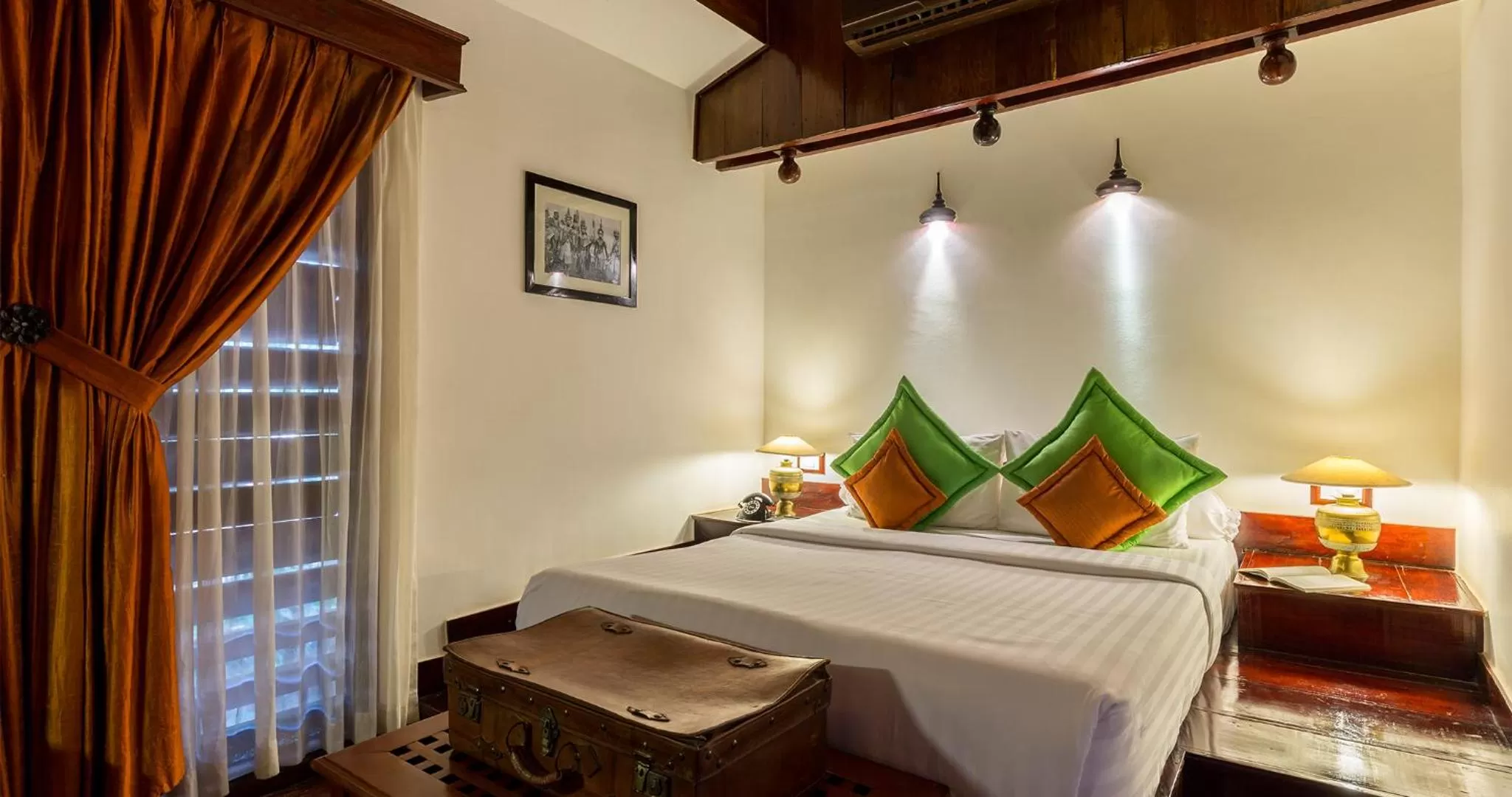 View (from property/room), Bed in Angkor Village Hotel - Small Luxury Hotels of the World
