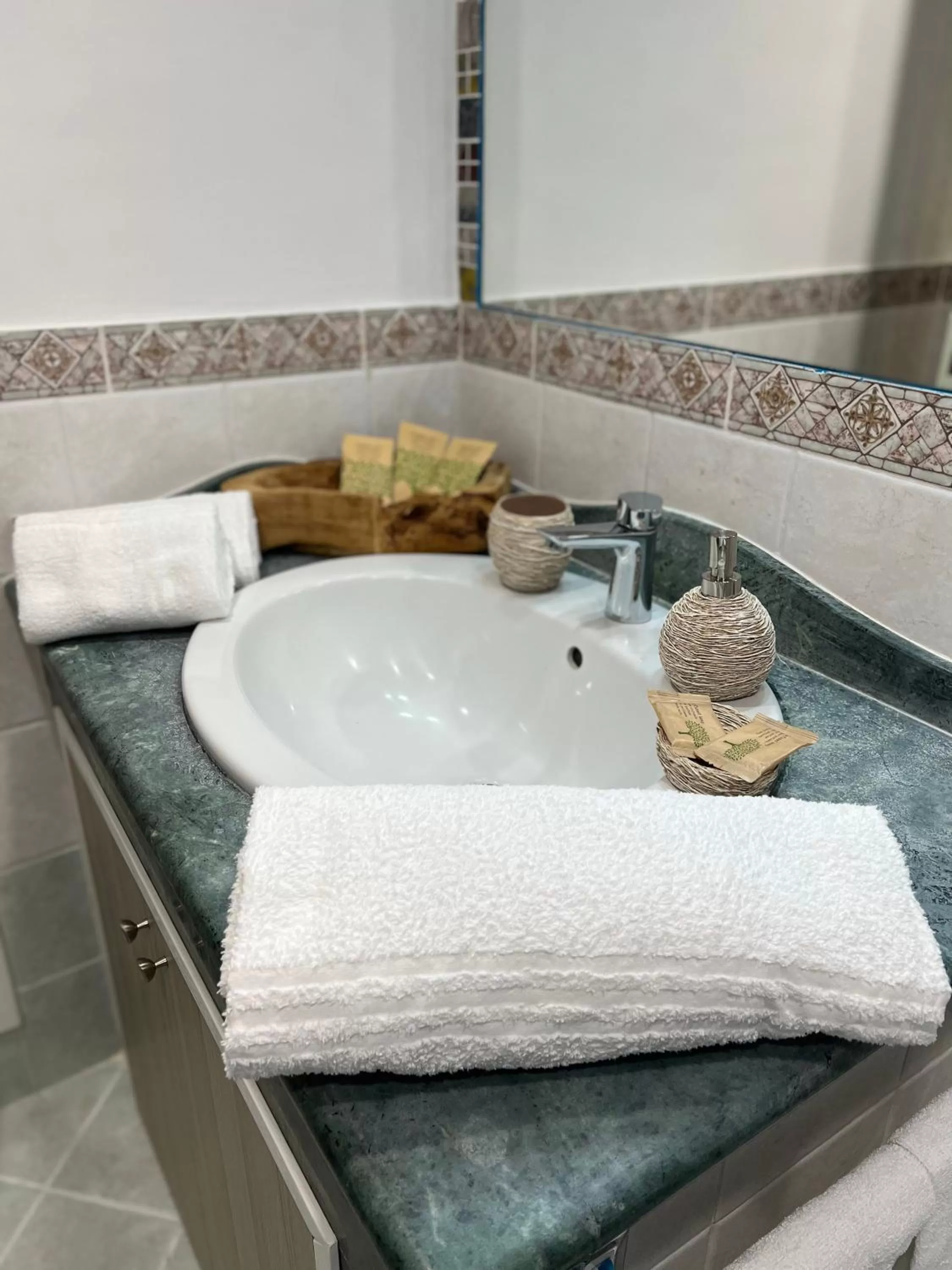 Bathroom in Il Tempio Di Giove Suite