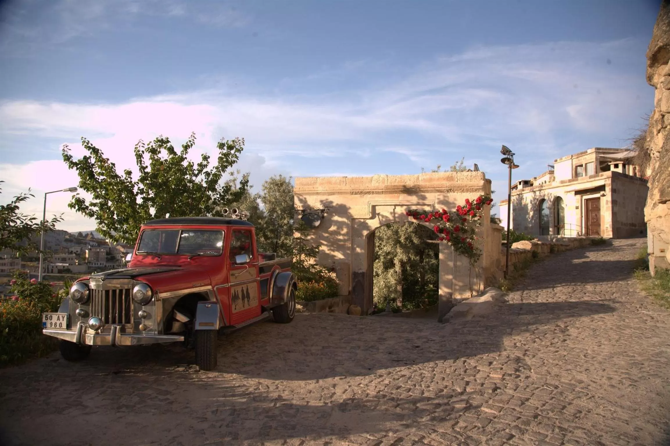 Facade/entrance in Kelebek Cave Hotel