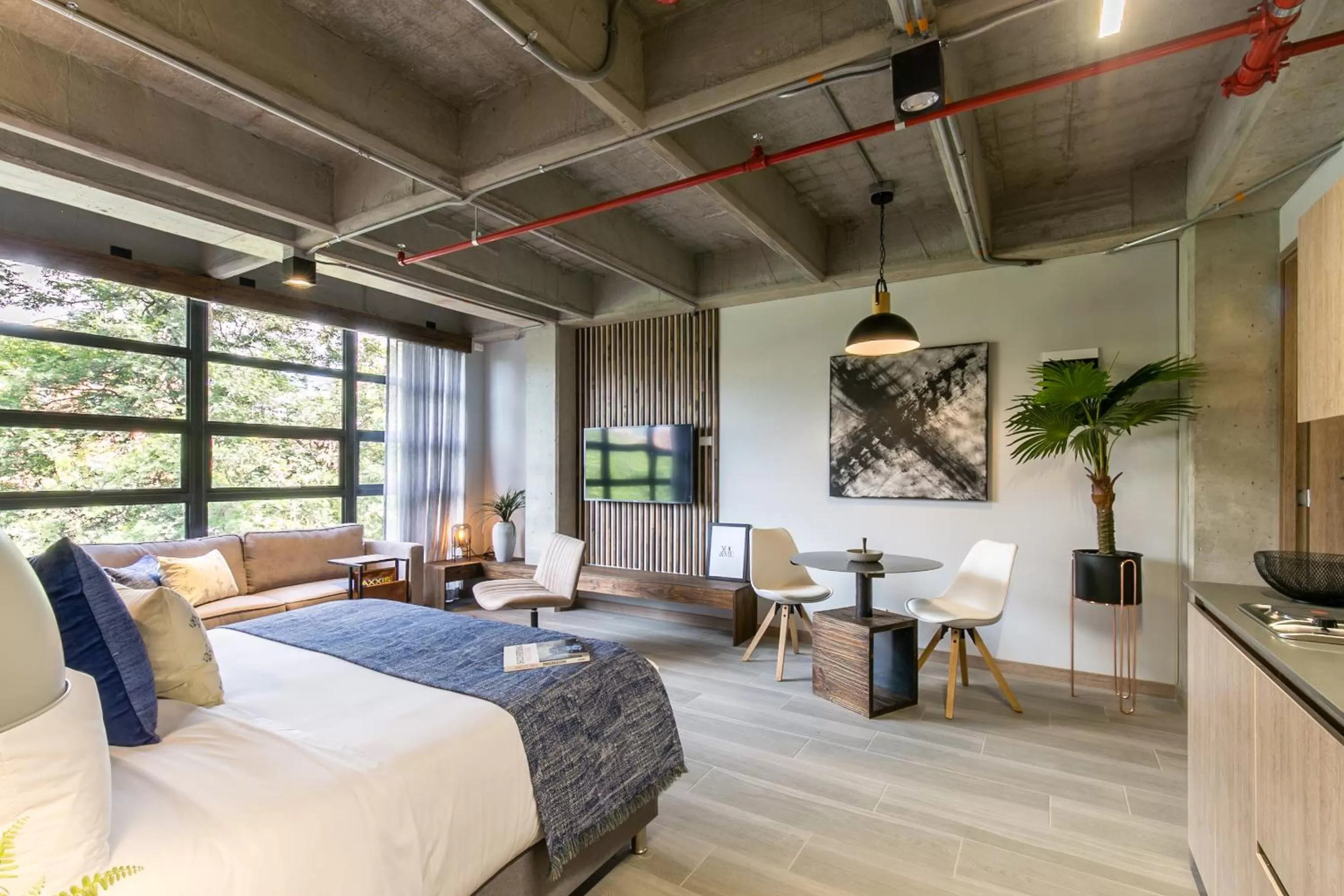 TV and multimedia, Bed in Factory Lofts Hotel