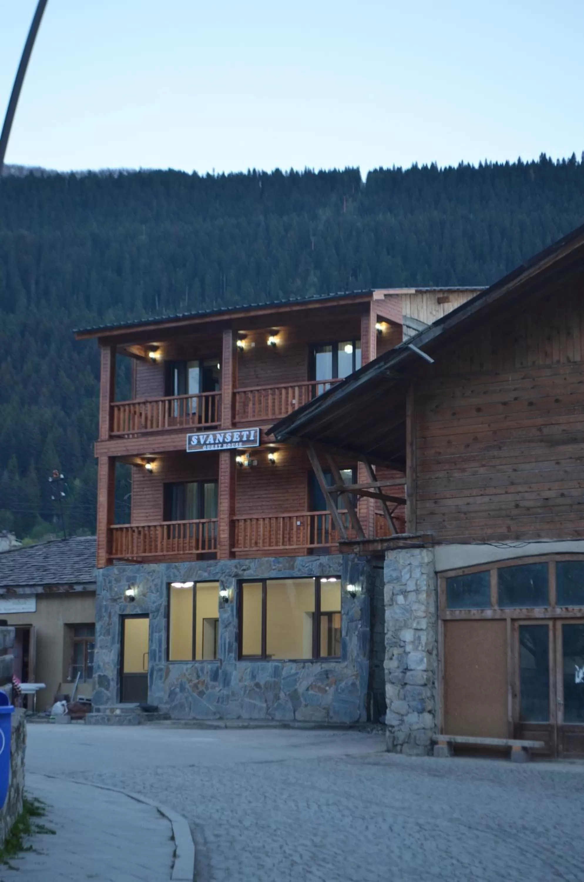 Property building, Winter in Hotel Svanseti